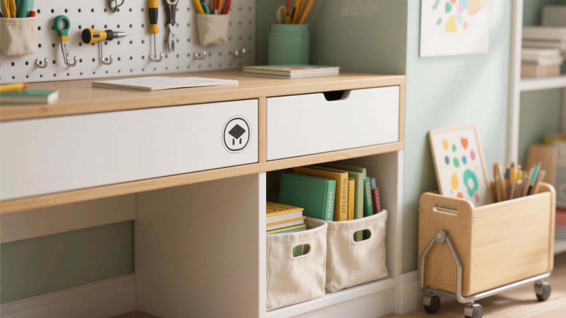 Storage That Teaches Order (Open + Closed)