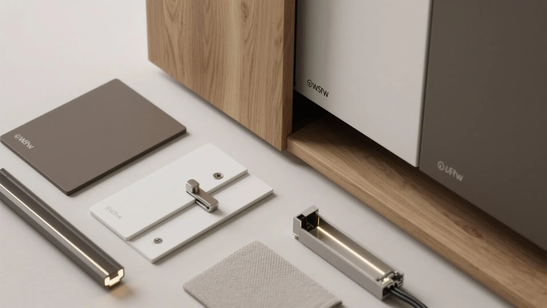 Slim Storage Wall: 12-Inch Cabinets + Open Ledge