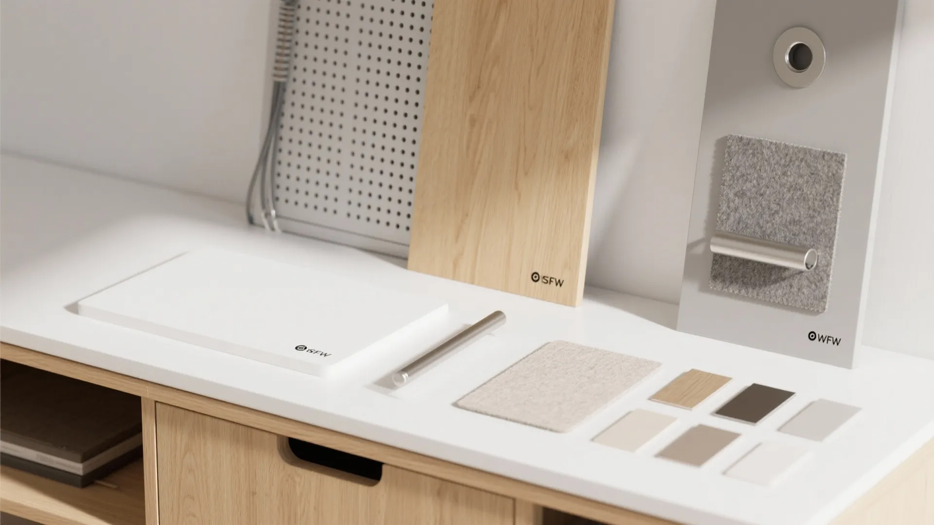 Dual-purpose storage: books, tech, and a printer garage