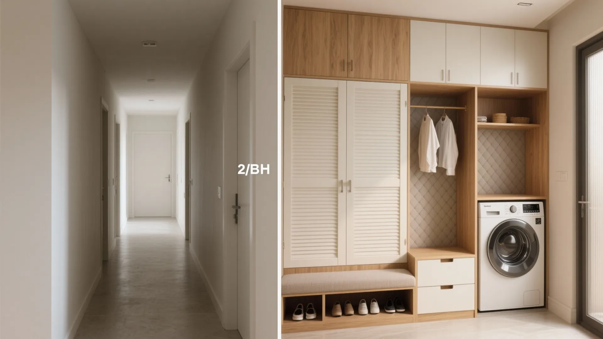 Storage Wall + Pocket Utility Niche