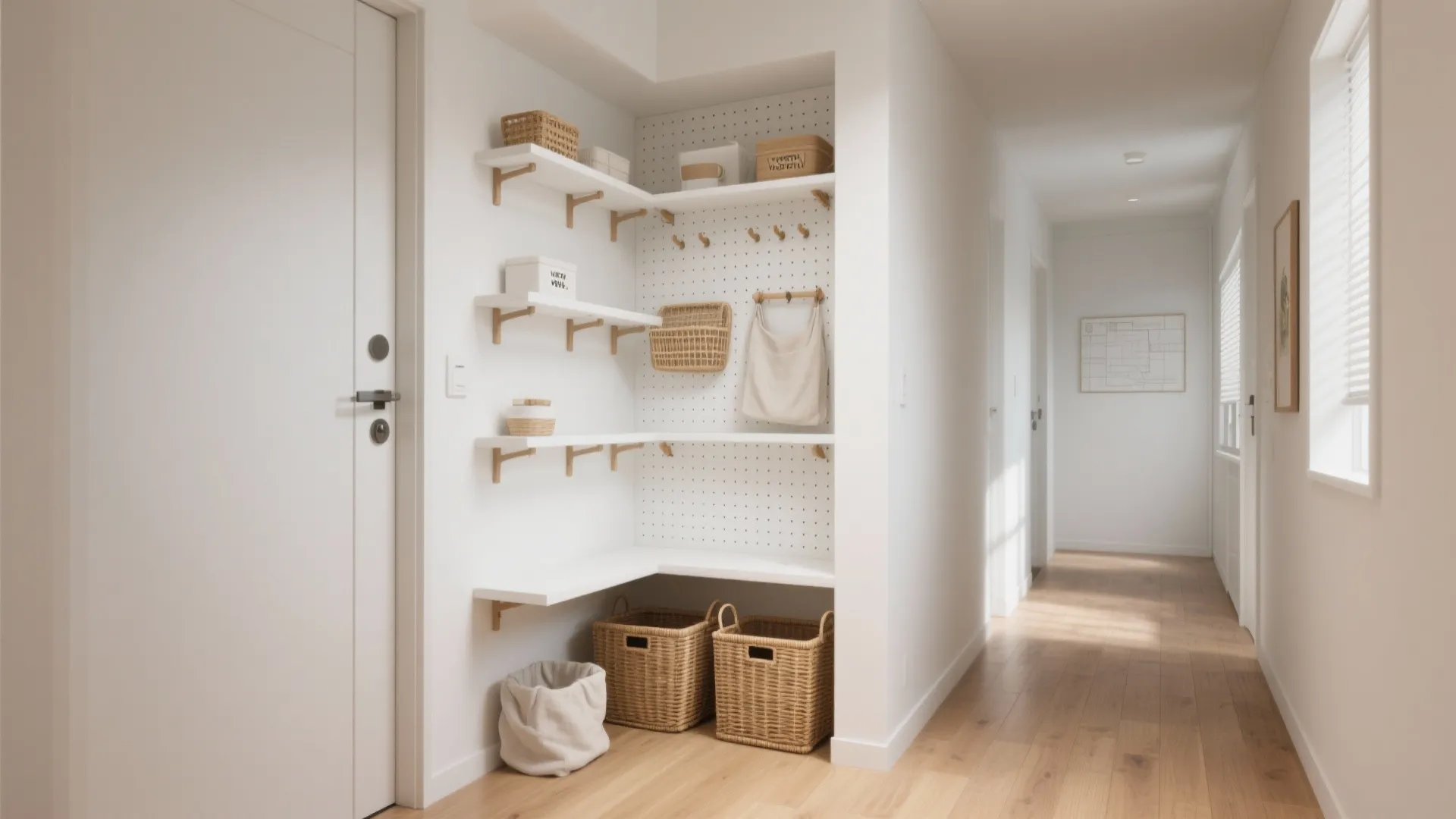 Tips 3: 収納は“壁厚と隅”で稼ぐ｜東京小户型の収納技巧で“床を空ける”