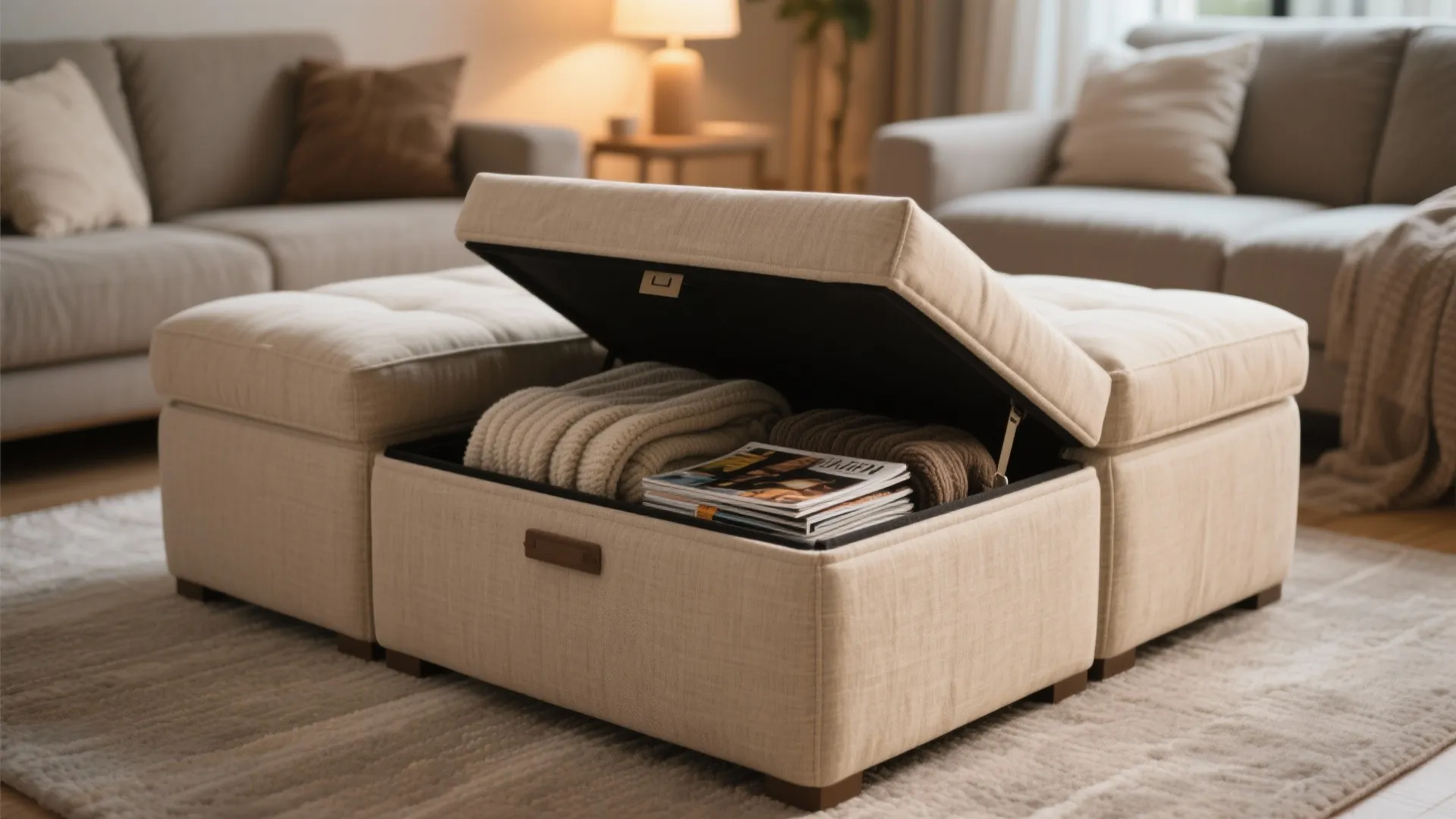3. Multi-purpose ottoman