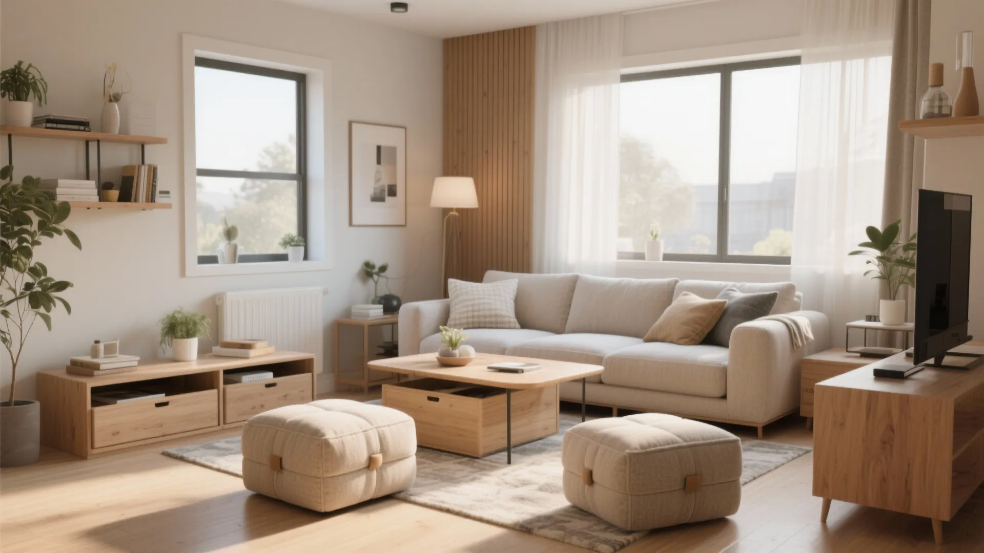 Hidden Storage Ottomans