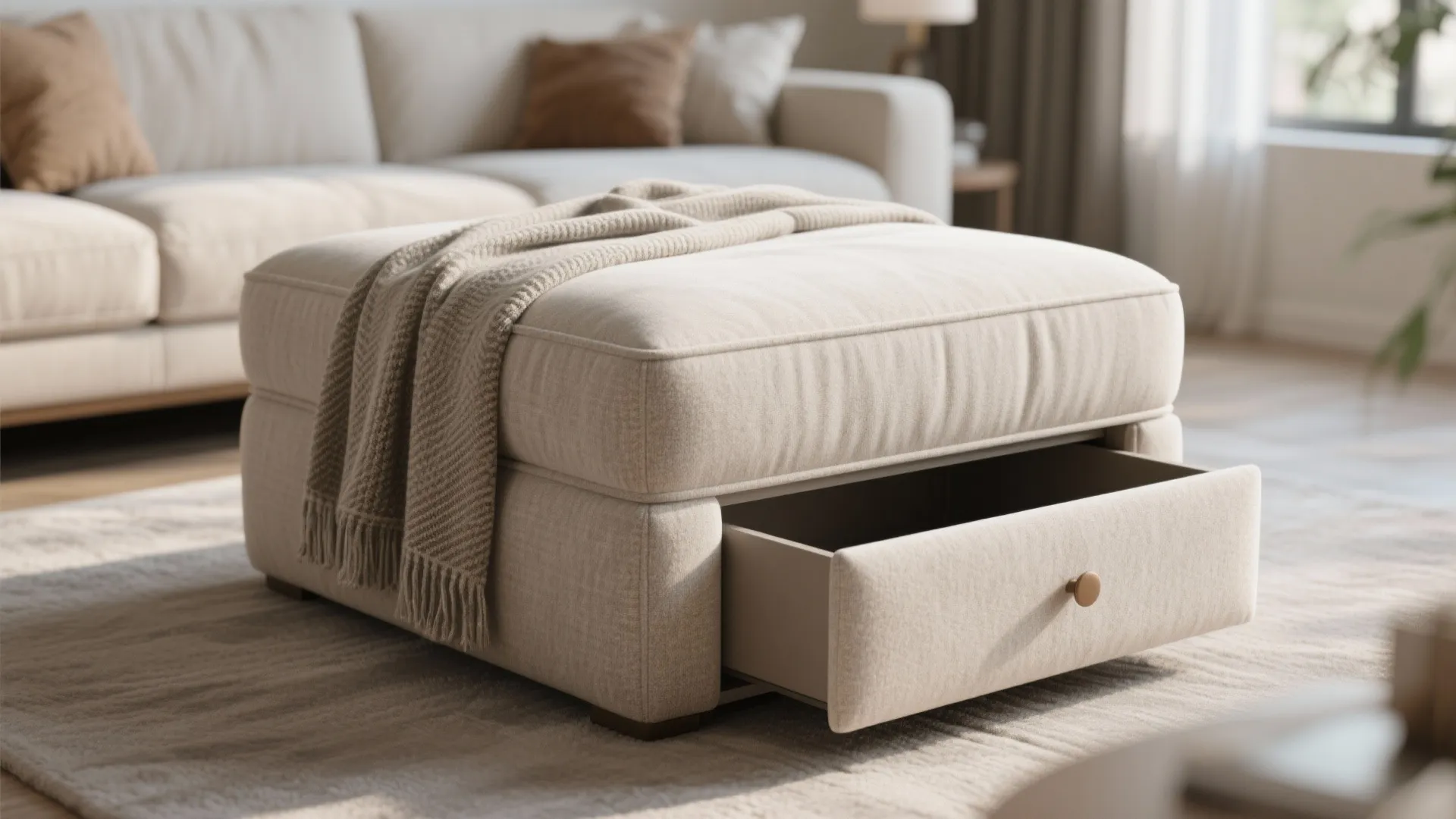 4. Multi-Functional Ottomans