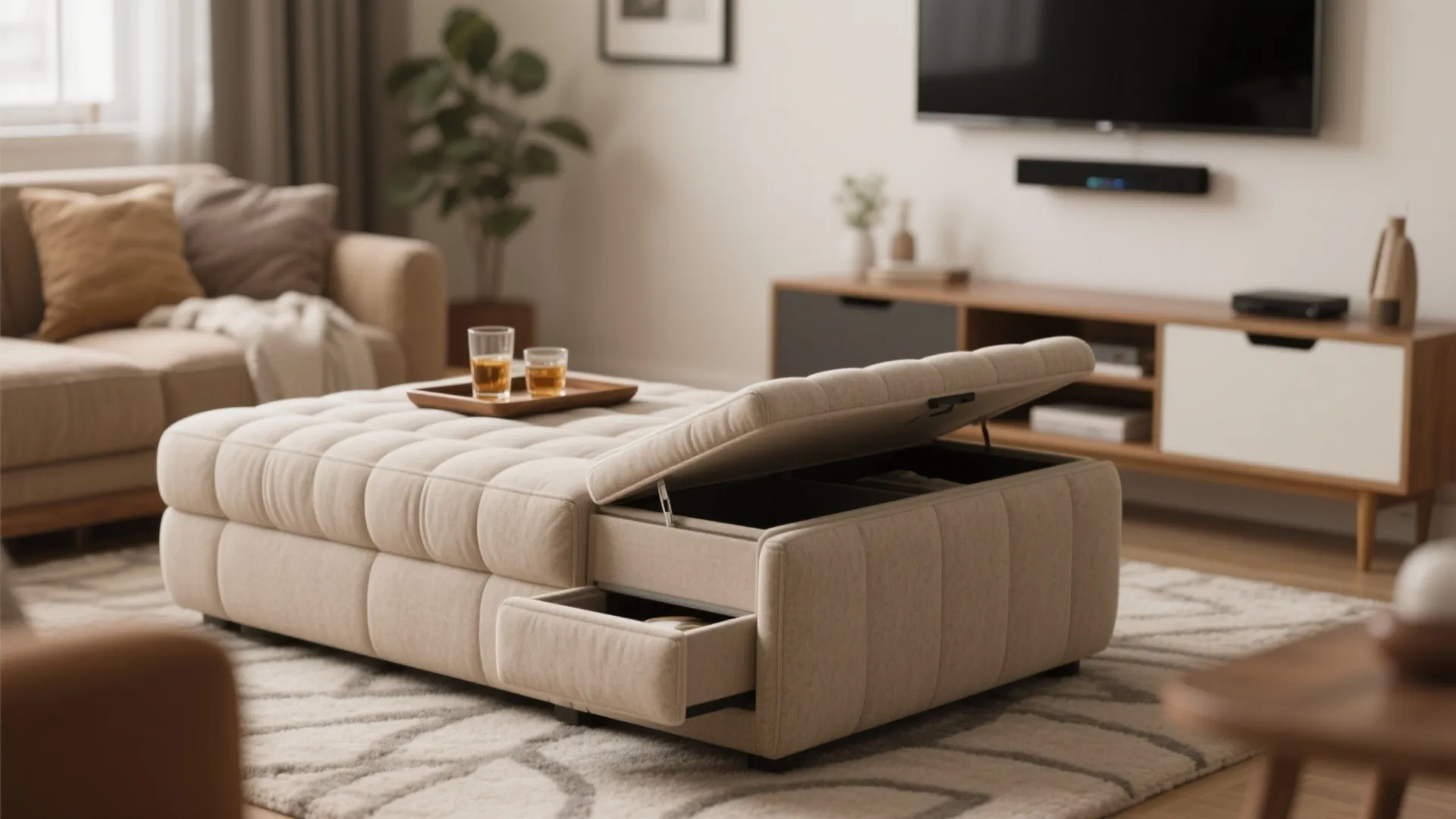 9. Multi-functional Ottoman