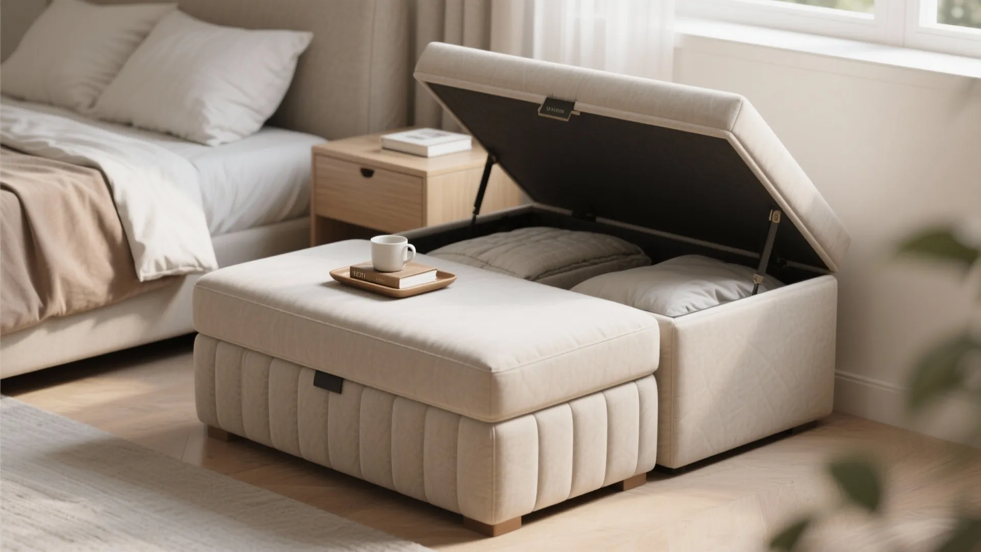 5. Convertible Stool or Storage Ottoman