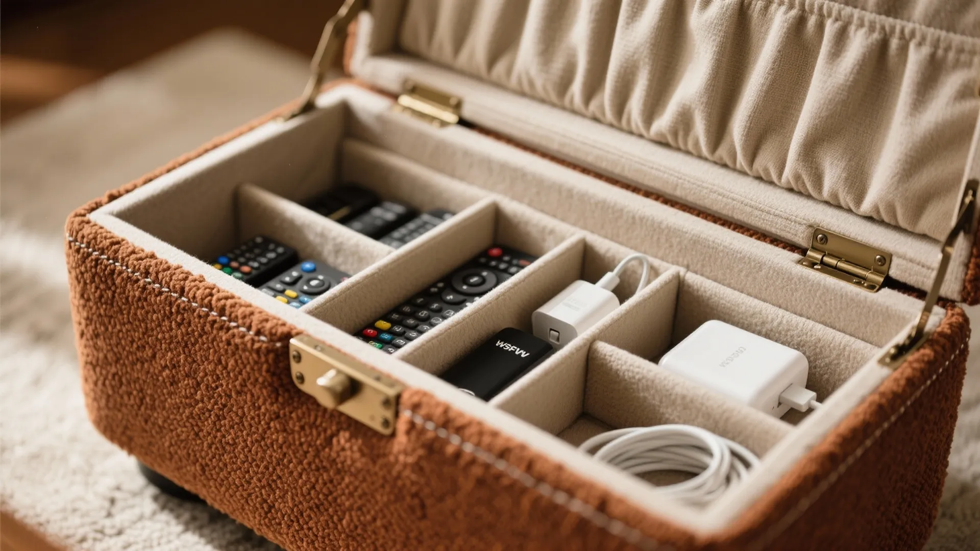 Multifunction Pieces: Nesting Tables, Storage Ottomans, and Slim Desks