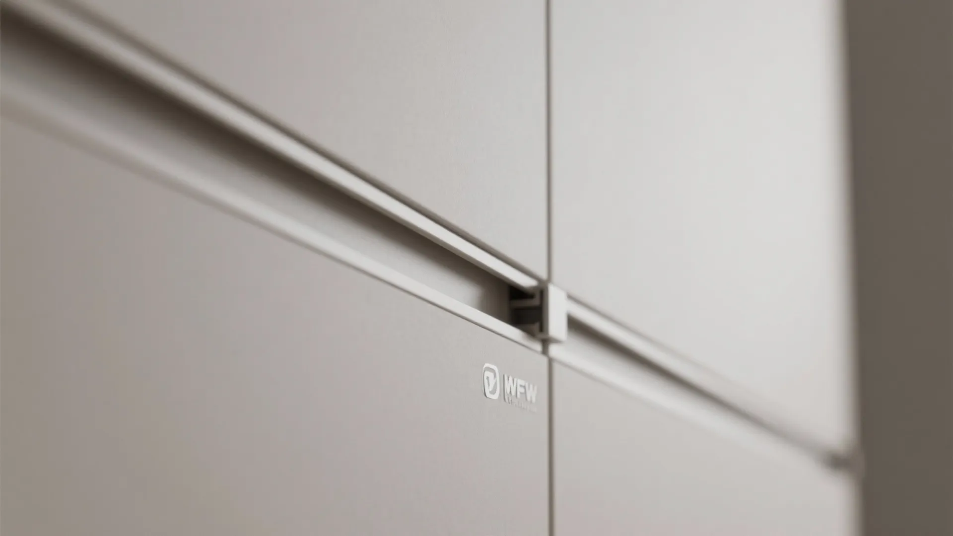 5) Large-format wall panels with hidden storage