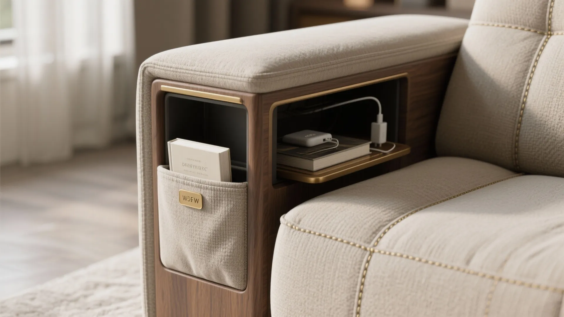 4. Choose multi-functional upholstery or add storage