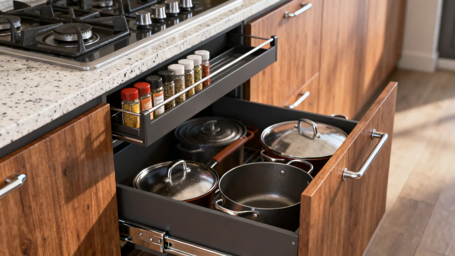 Clutter-Free Storage with a Minimal Work Triangle