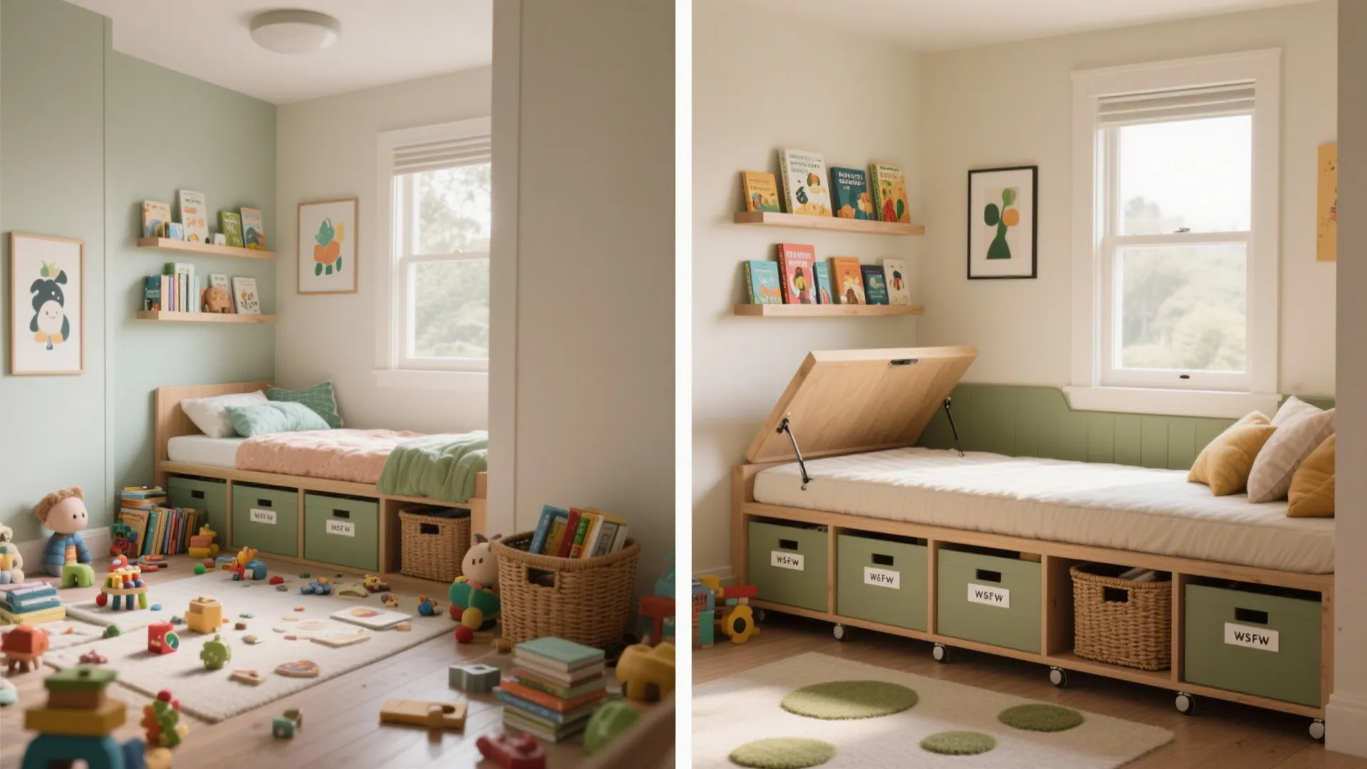 Hidden Storage and Rotating Displays