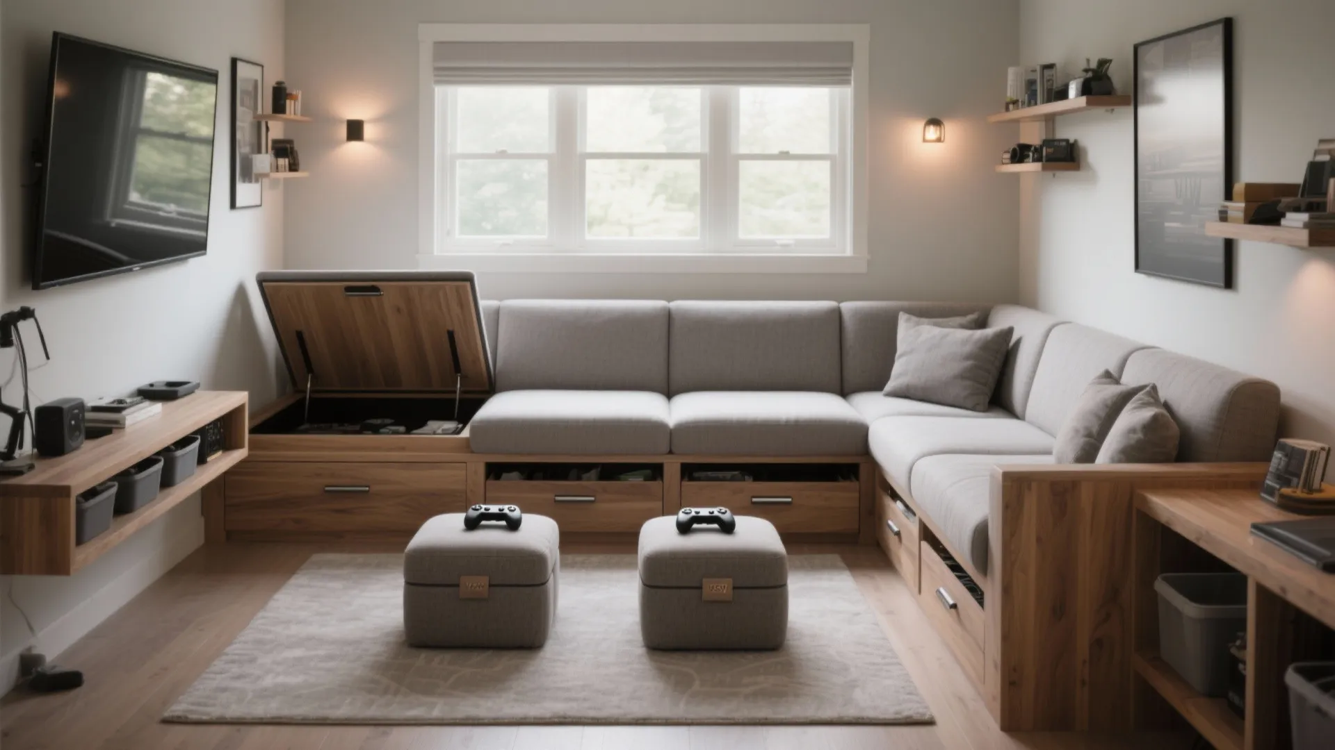 Multi-purpose seating with hidden storage