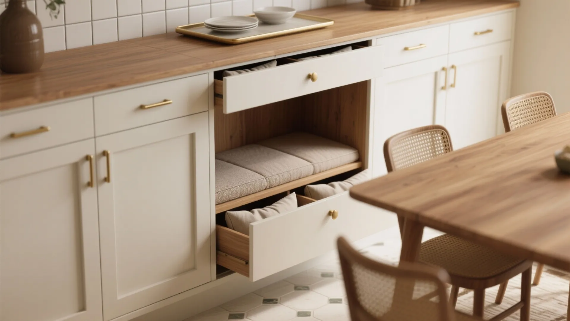 4. Layer storage into seating and walls