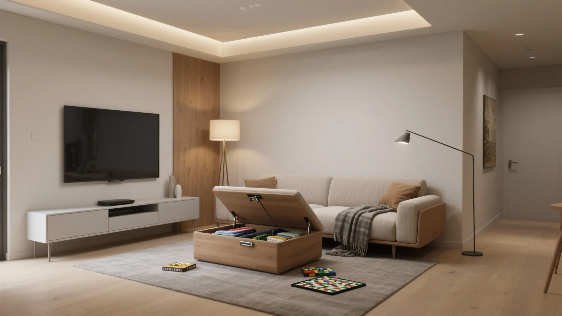 Dual-Purpose Seating with Hidden Storage