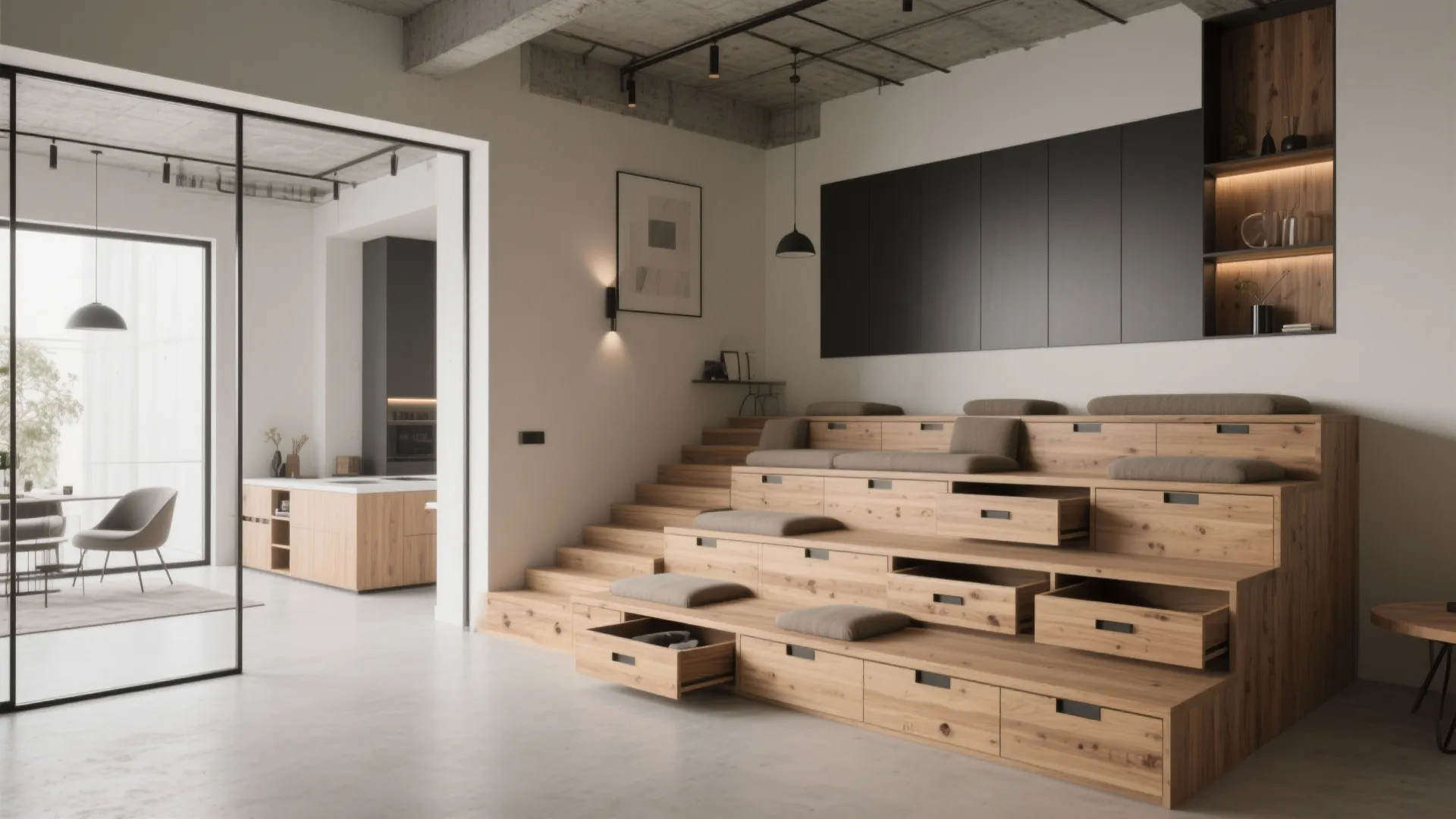 10. Integrated Storage + Seating Steps