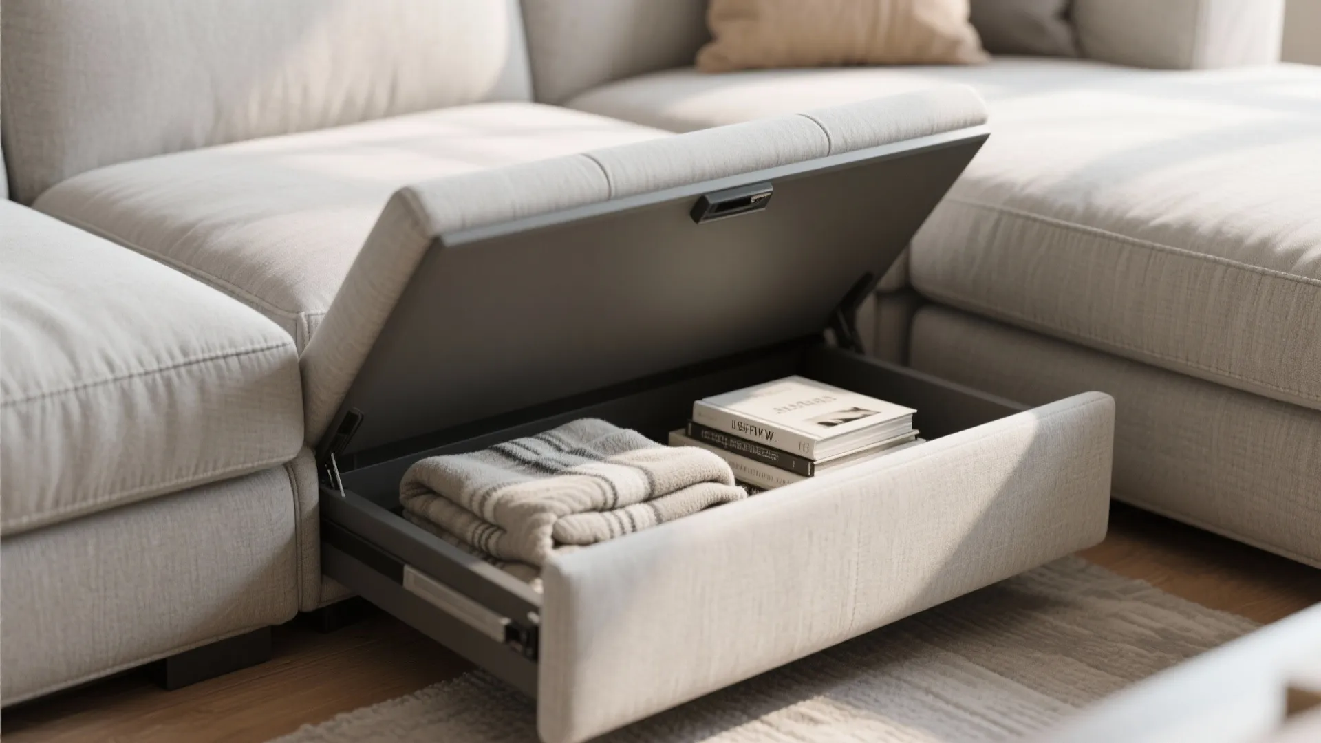 7. Sectionals with Built-In Storage