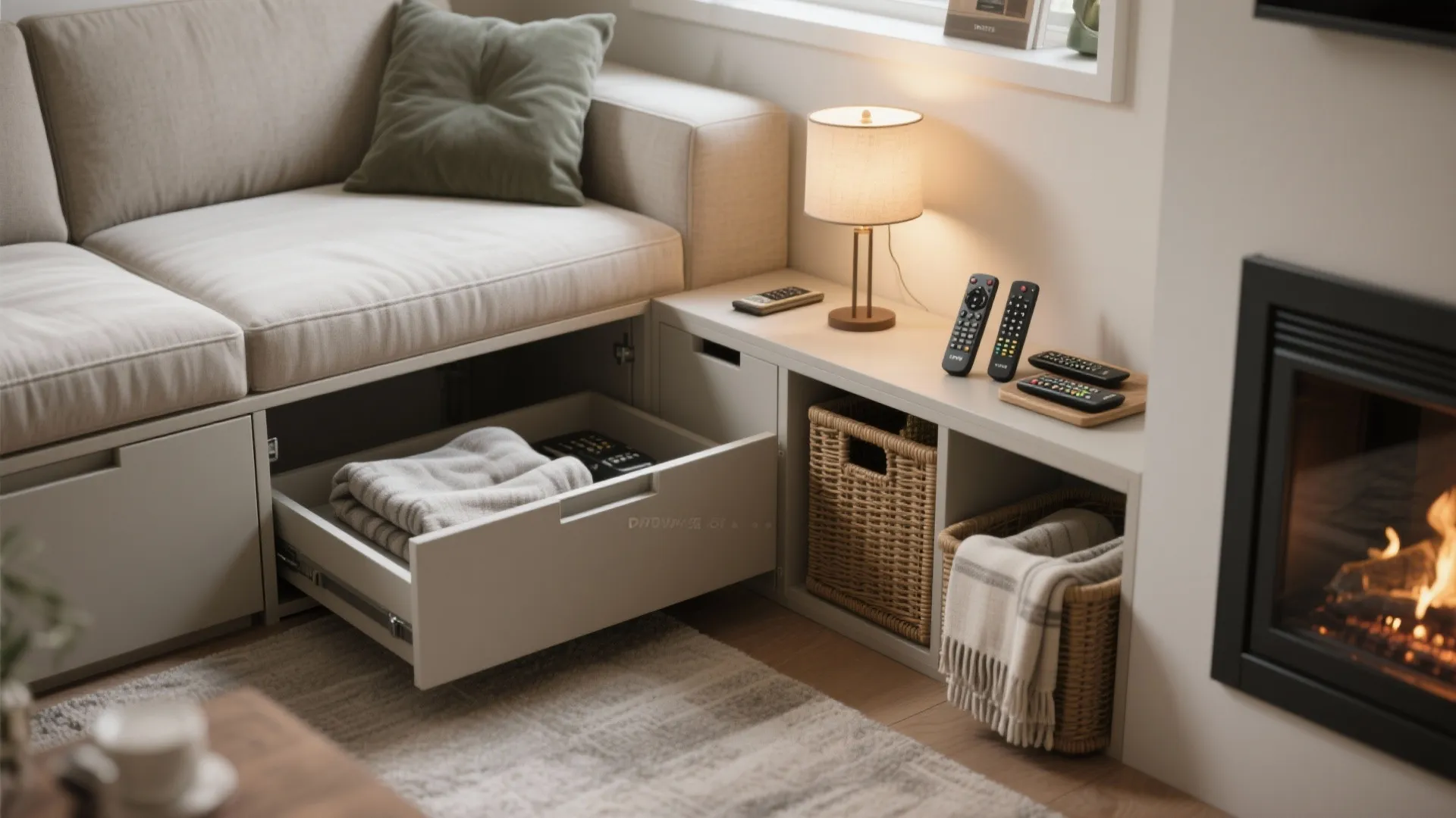 5. Multi-function pieces and tidy storage