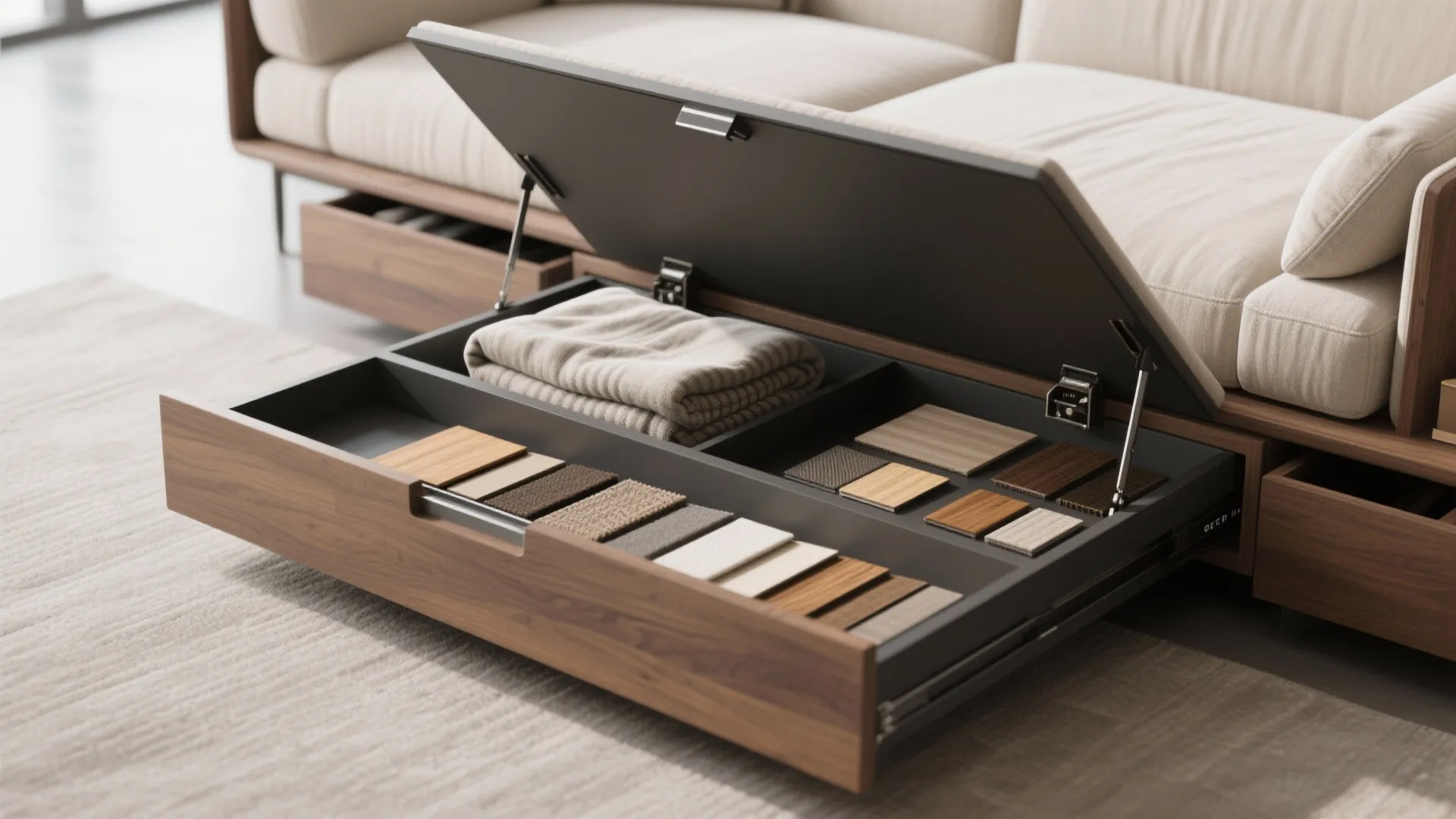 5. Pick a Sectional with Storage or Dual Function