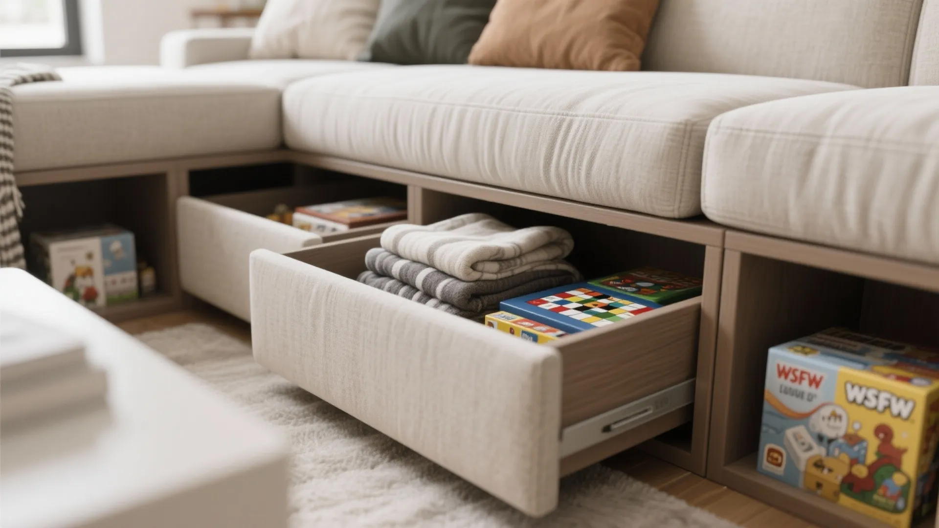 2. Sectional with Built‑in Storage