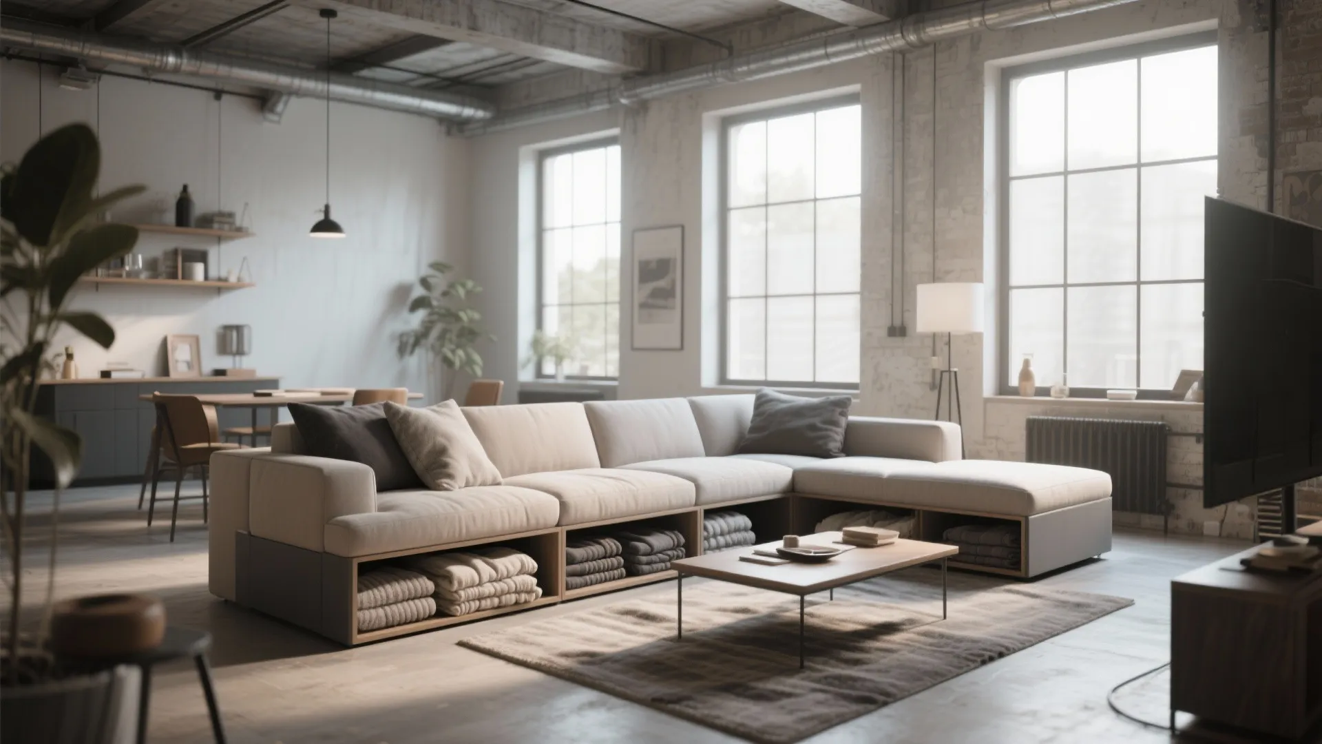 9. Integrated Storage Sofas