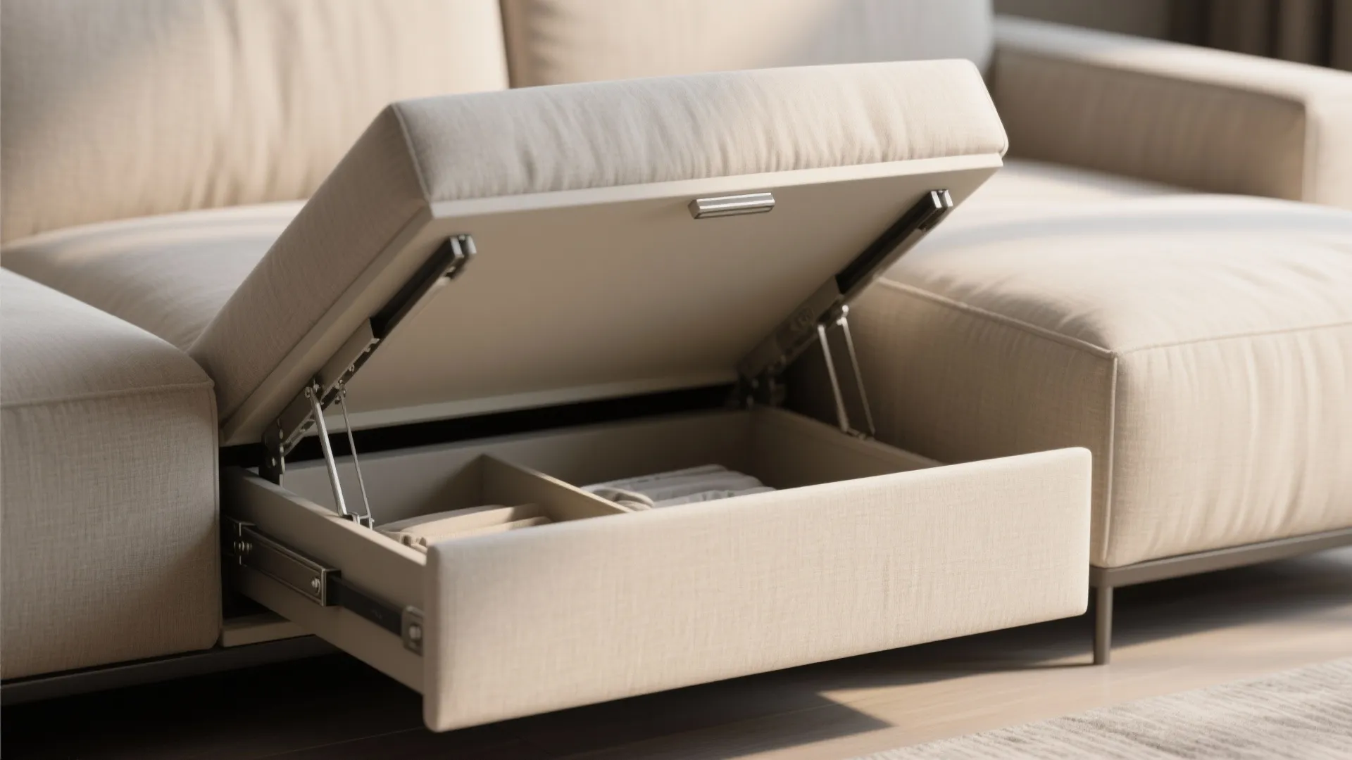 3. Sofas with built-in storage