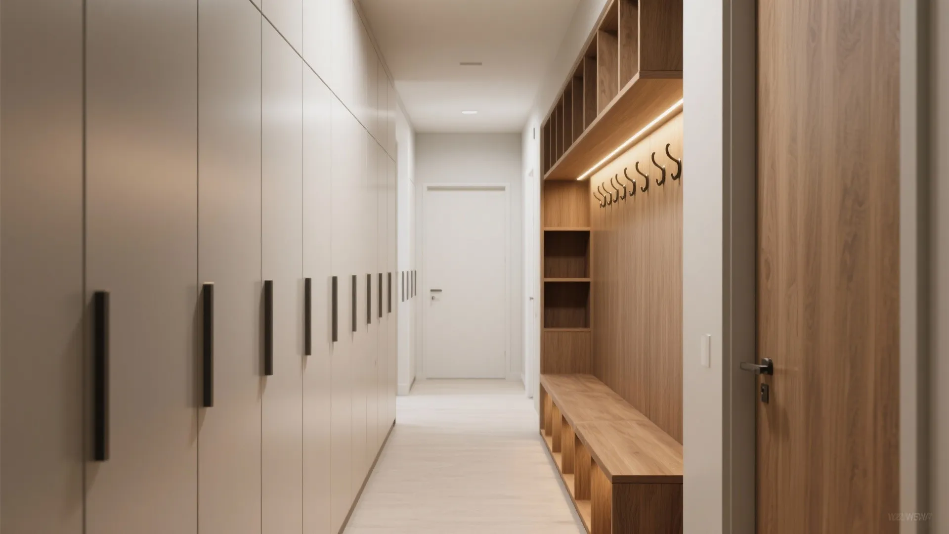 Minimalist storage that supports the whole plan