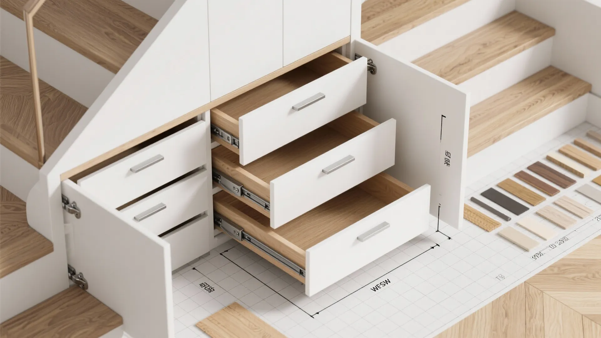 3. Built-in Storage Staircase