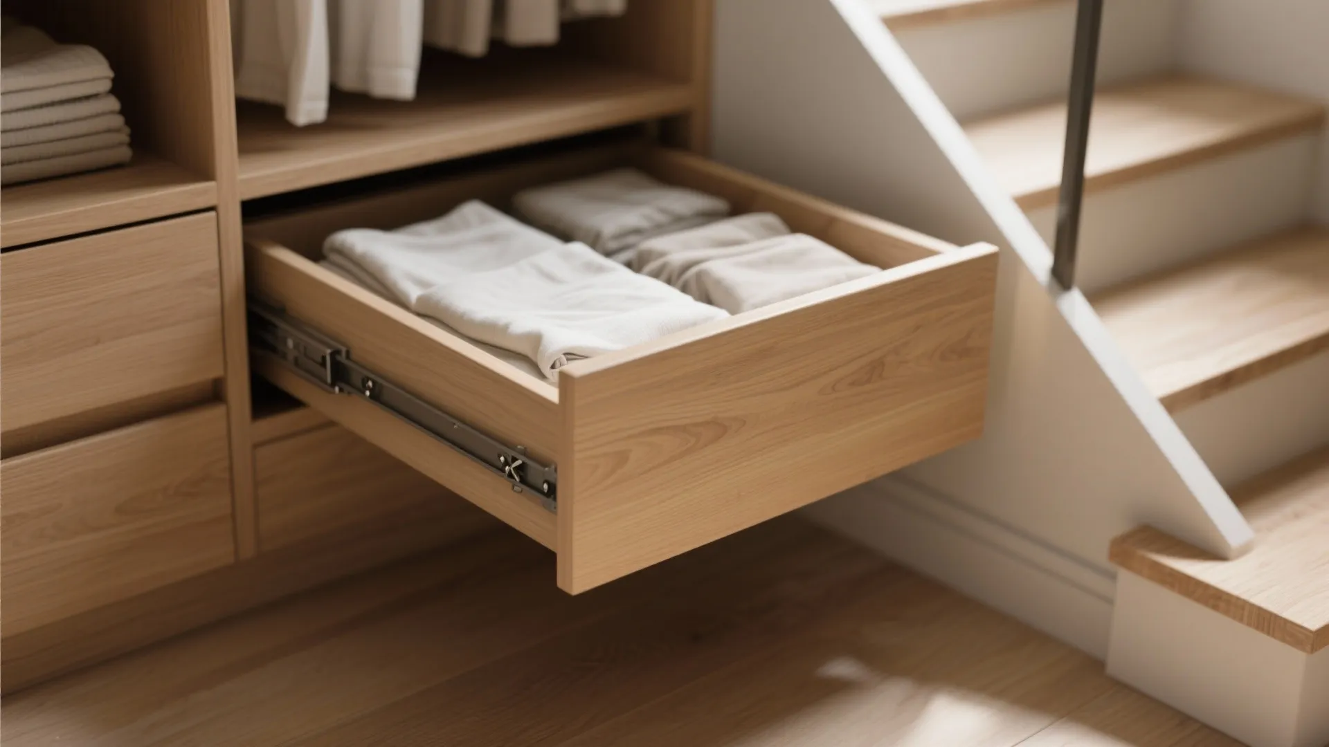 3. Built-in storage steps
