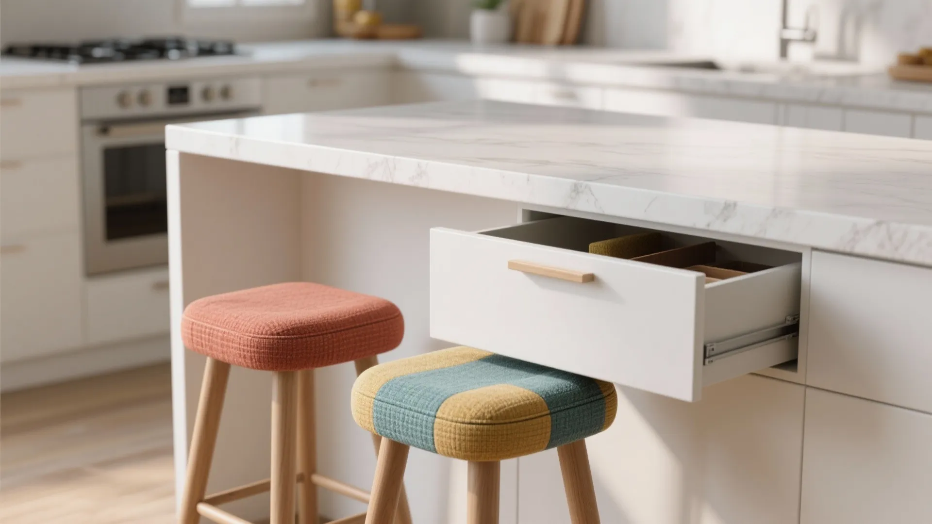 4. Multi-purpose seating with storage stools