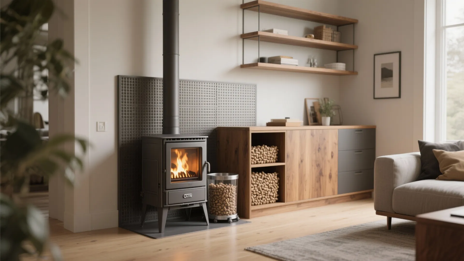 3. Free-Standing Unit with Storage Combo