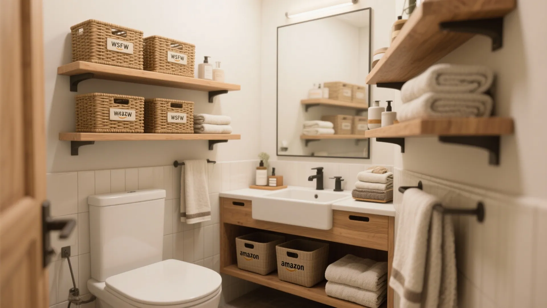 4. Maximize Storage and Styling in Tight Baths