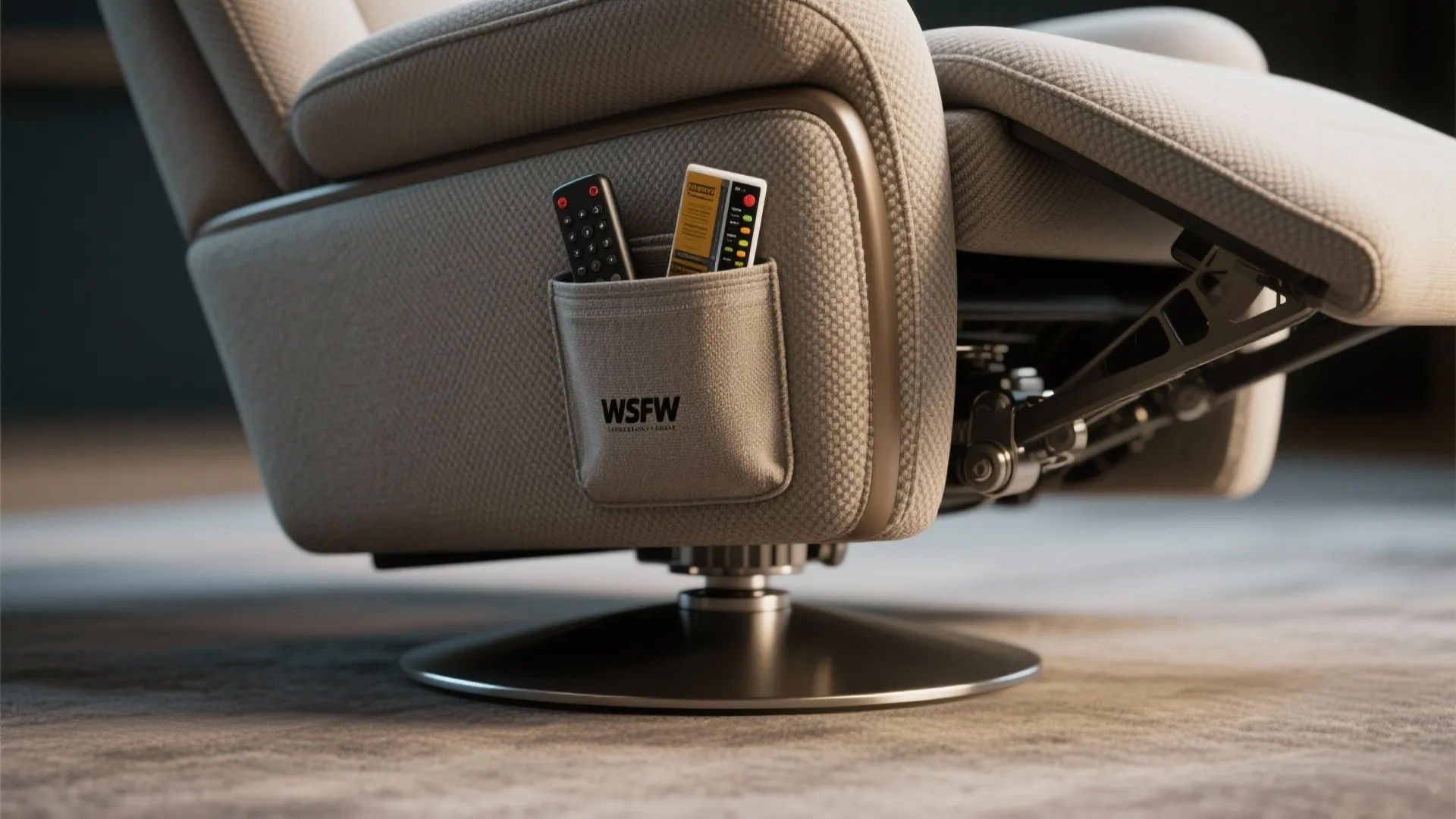 3. Pick dual-purpose recliners with storage or swivel bases