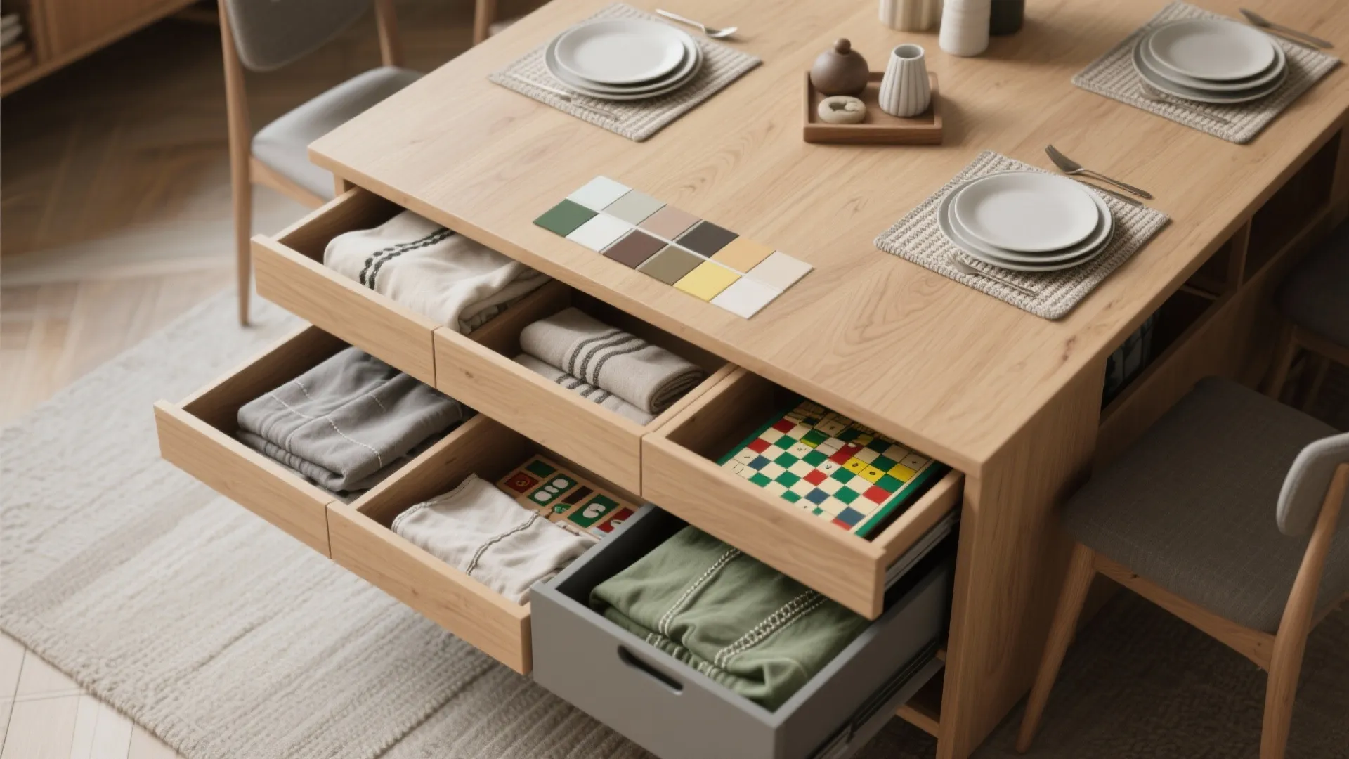 5. Multi-purpose storage table