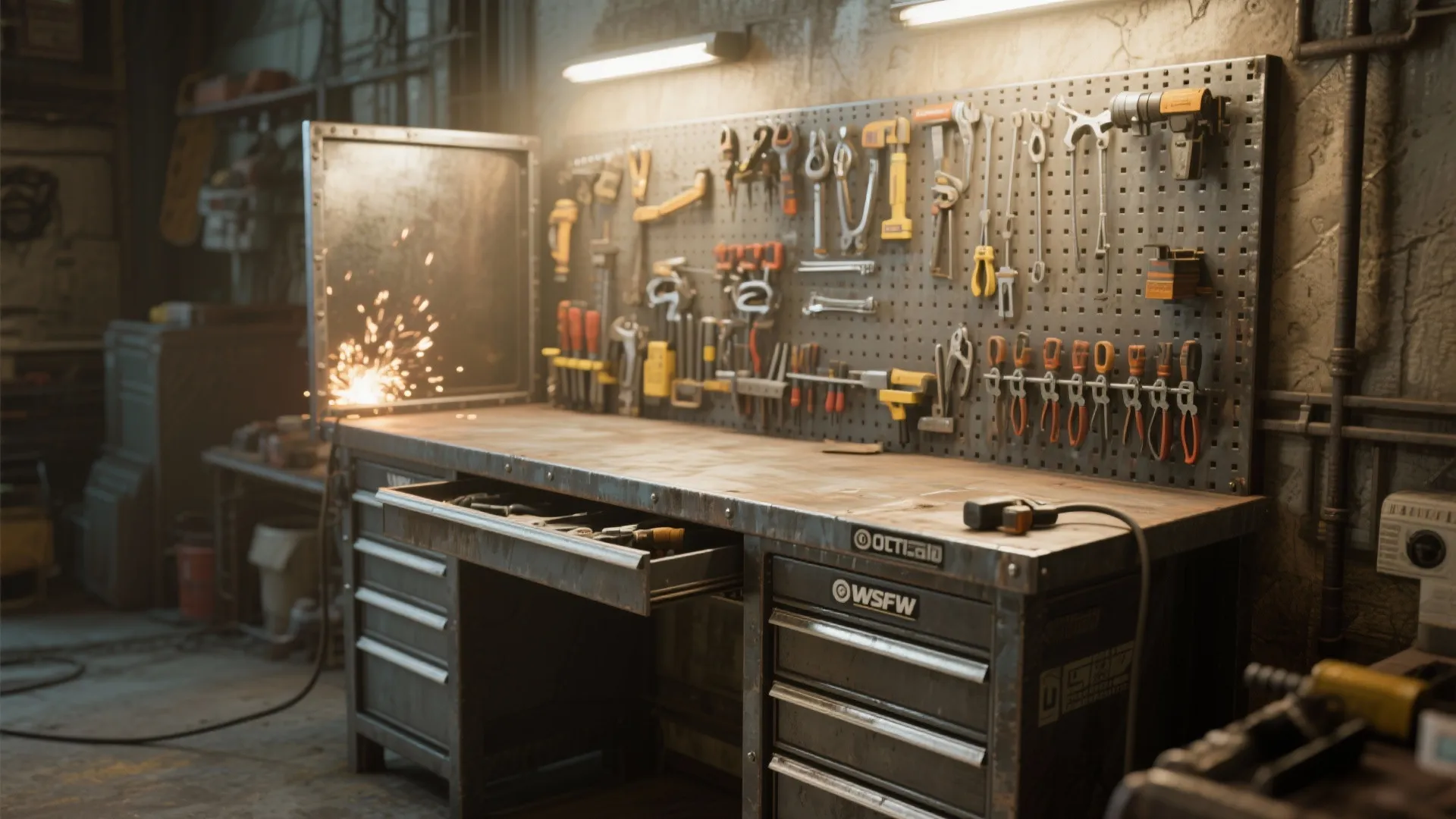 4. Integrated Storage & Toolboard