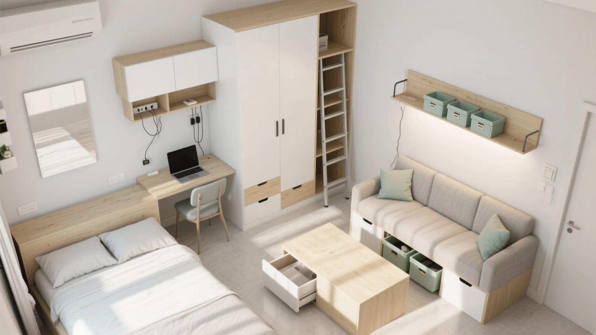 Multi‑Functional Furniture and Vertical Storage