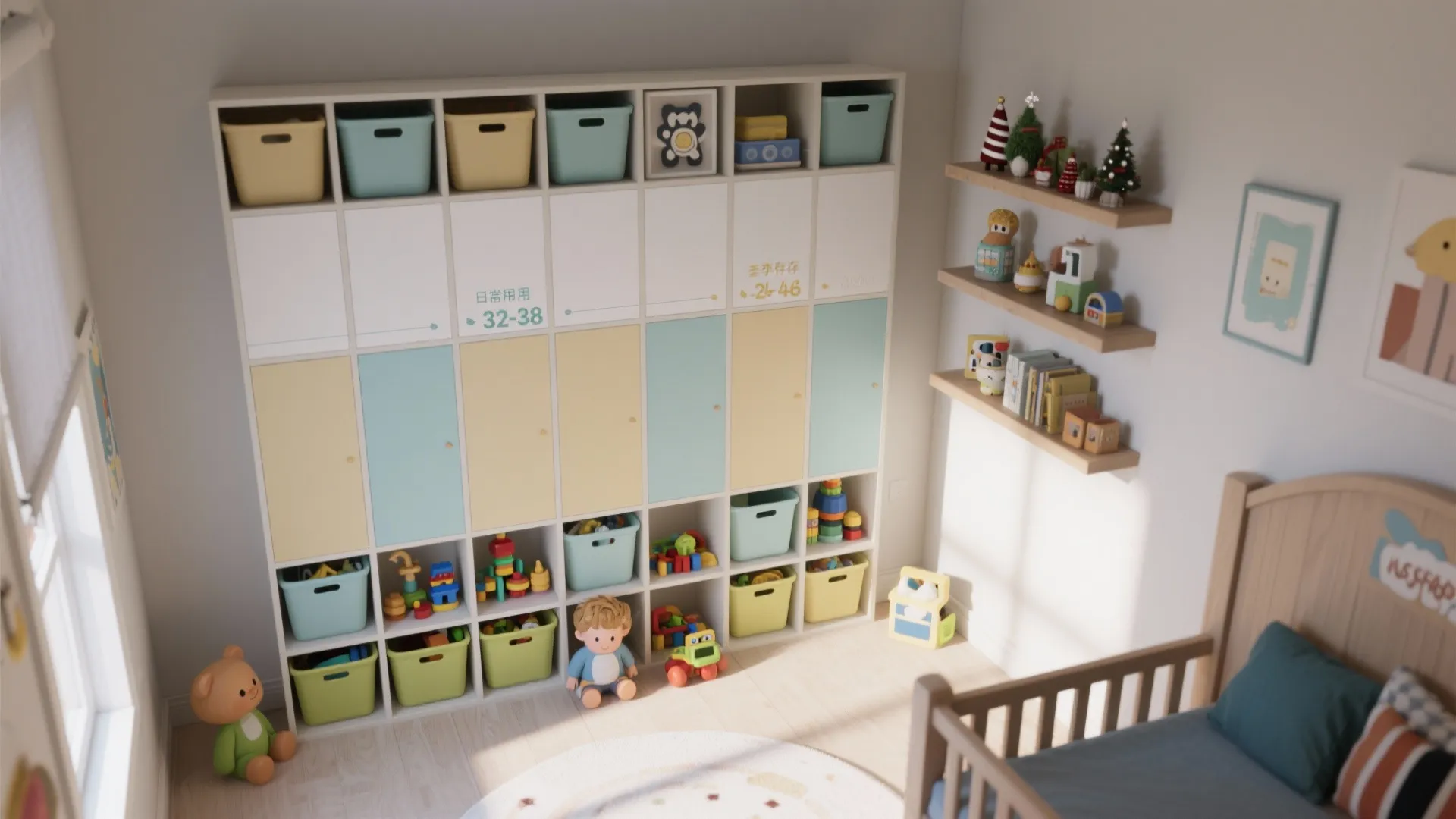 Vertical storage wall with room to grow