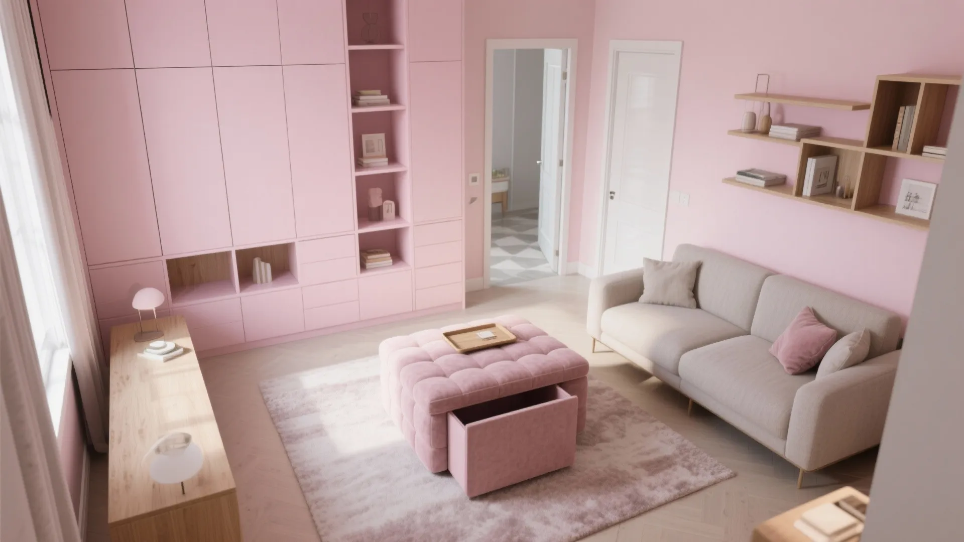 Storage that decorates: upholstered benches, ottomans, and built‑ins