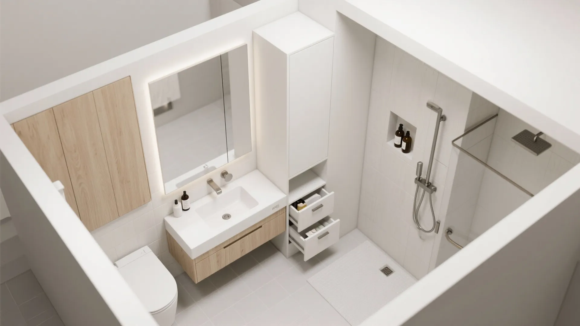 2) Storage That Disappears: Vertical Niches, Medicine Cabinets, and Toe-Kicks