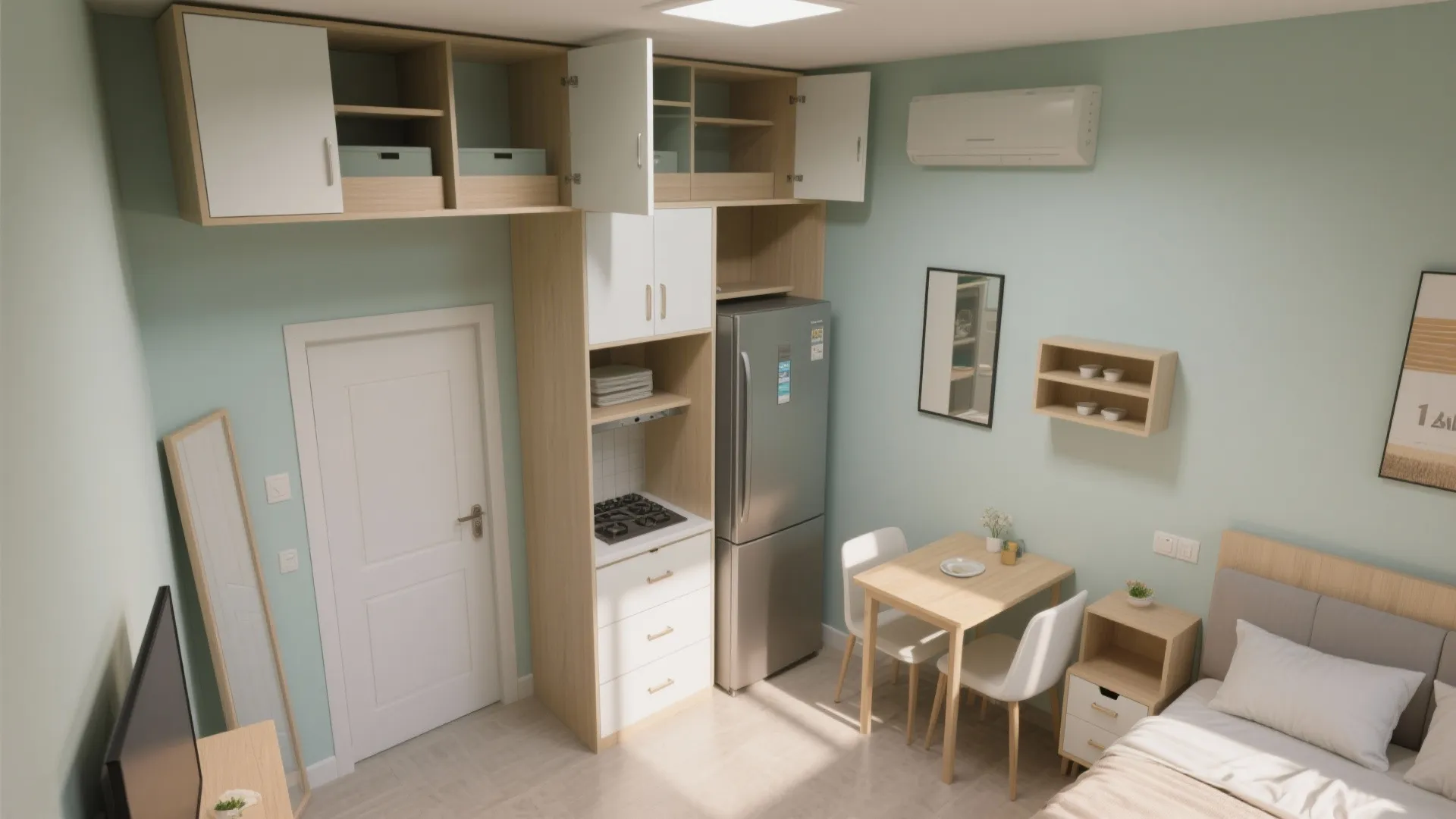 4) Smart storage mapping: lofts, niches, and above-door zones