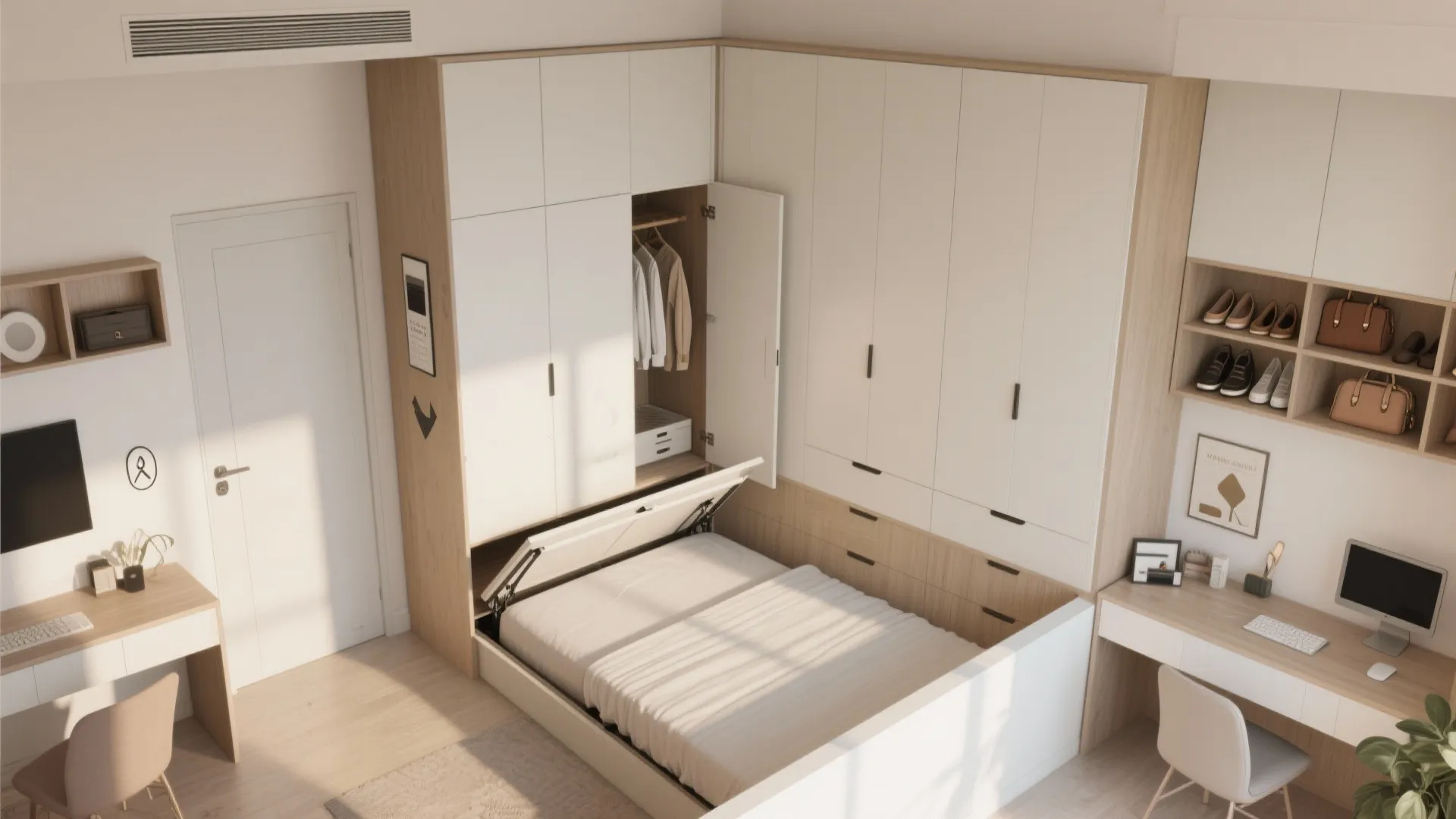 Hidden storage and multifunctional furniture that actually looks good