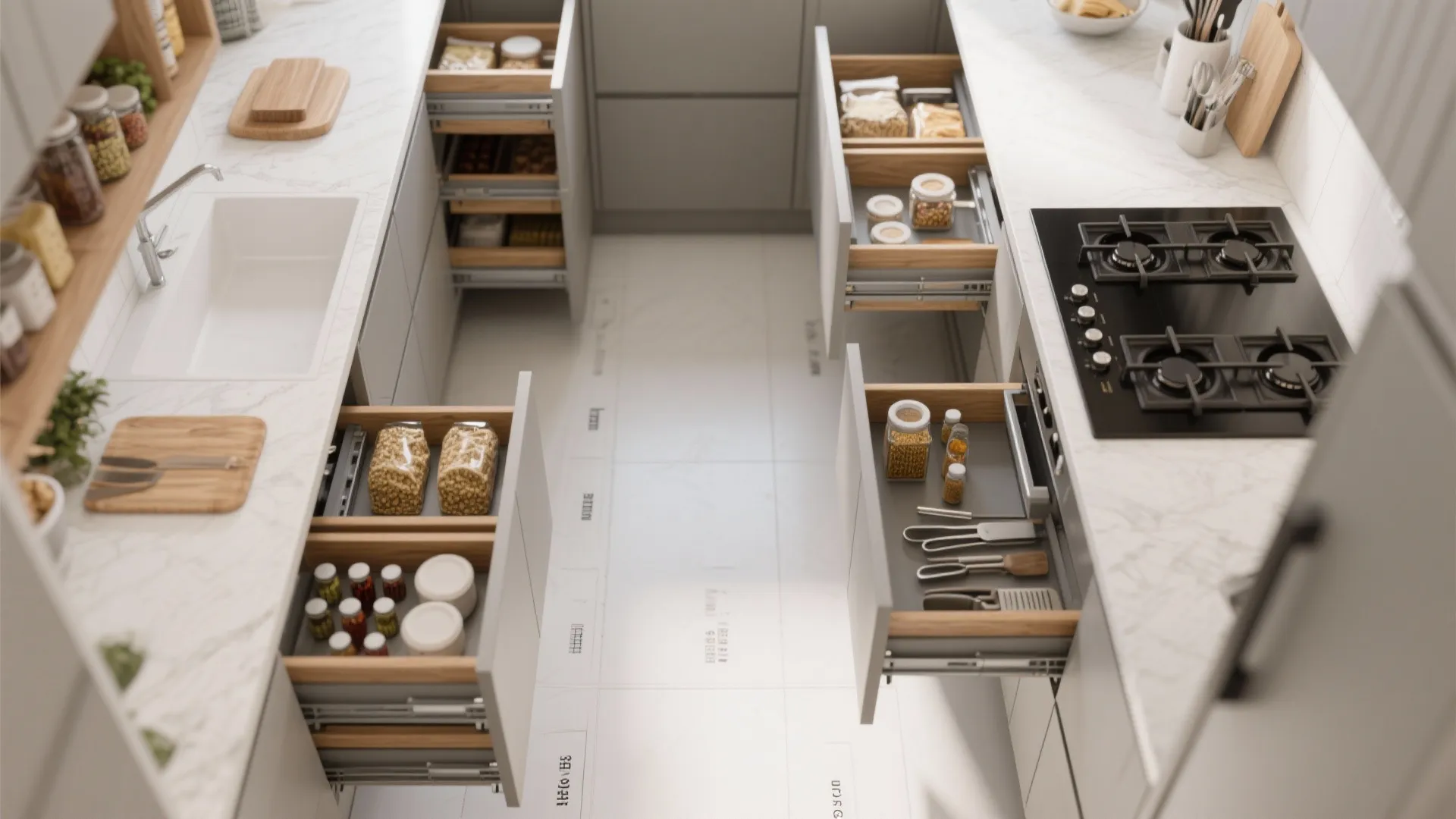 Minimalist Kitchen Storage That Really Fits