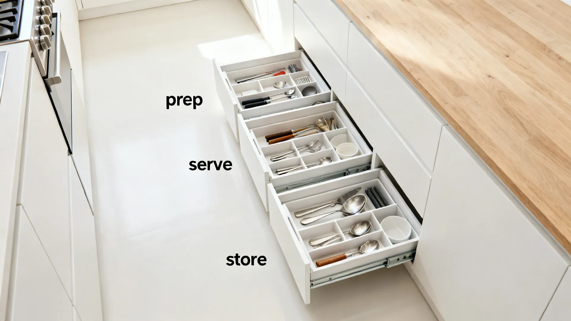 Minimalist Kitchen Storage that Breathes