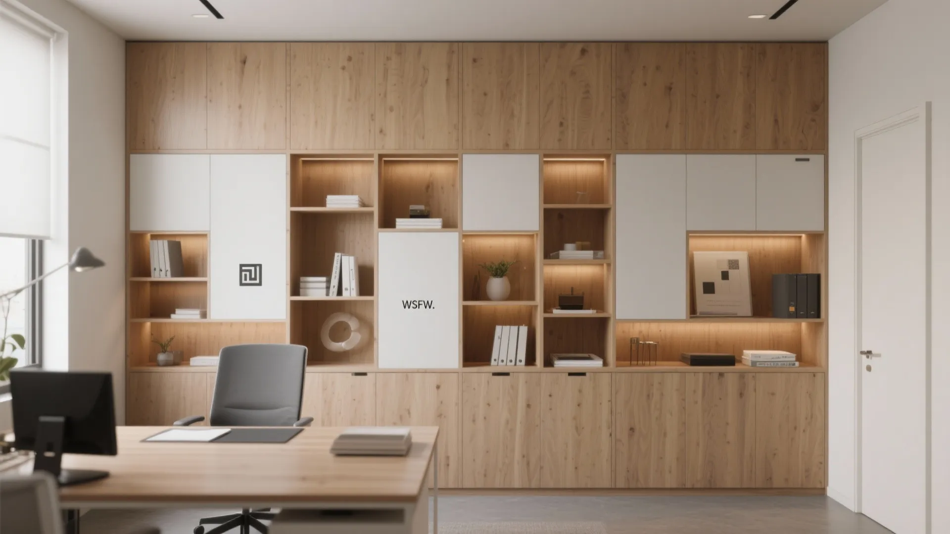 5. Built-in Storage Wall