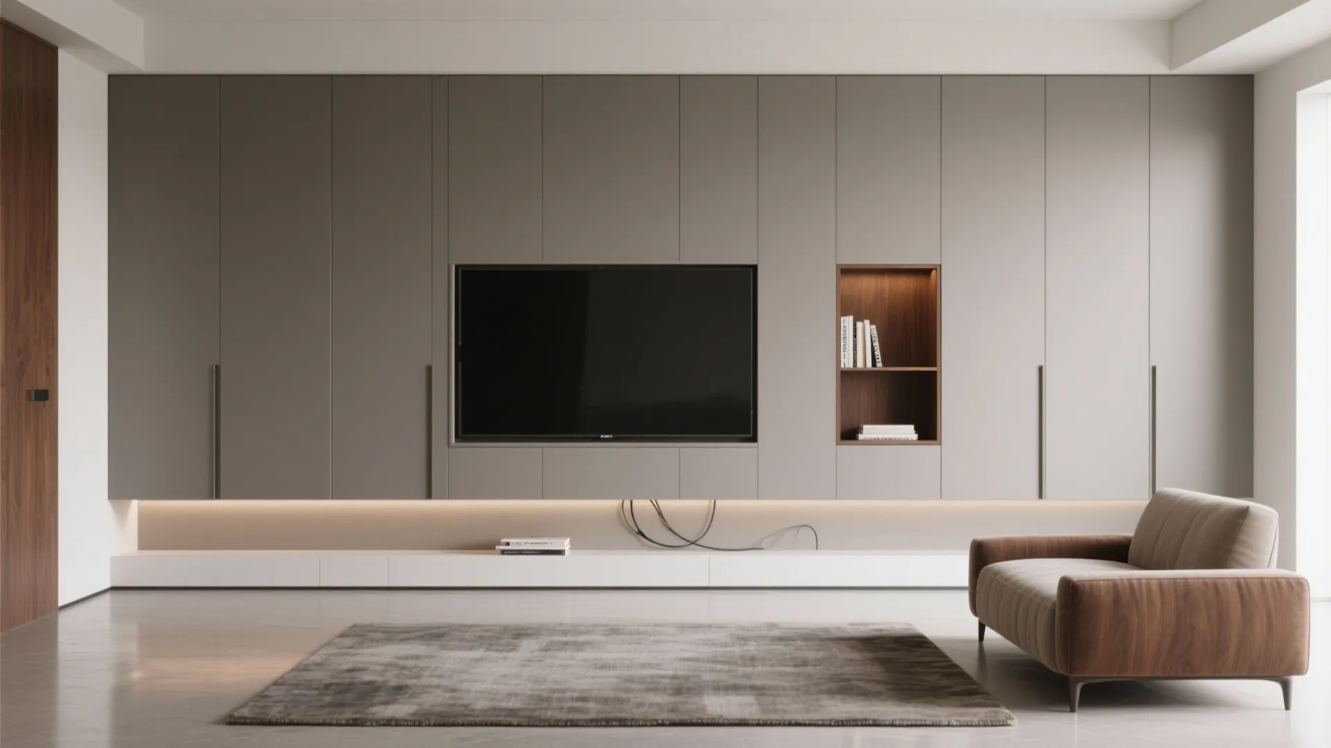 Minimalist Storage Wall as a Calm Backdrop