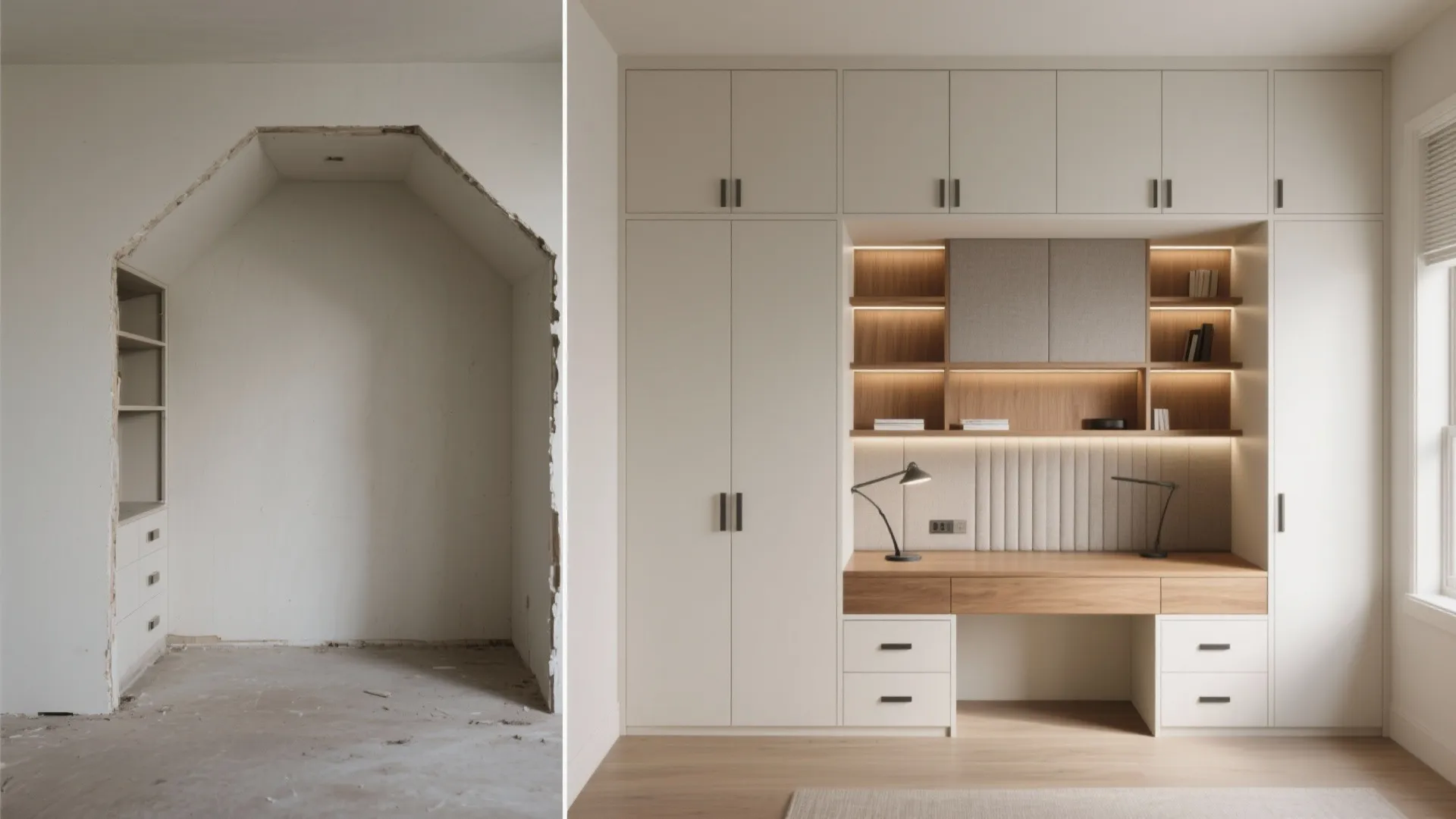 2. Built-in Storage Wall