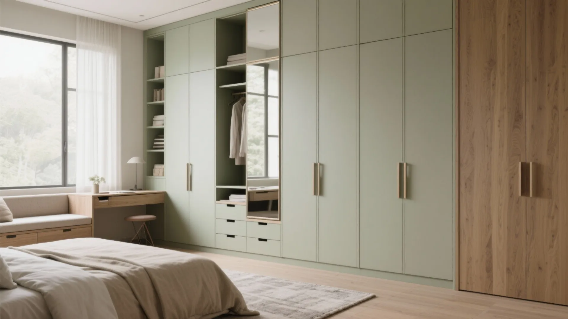 Built-In Storage Walls and Multi-Function Furniture