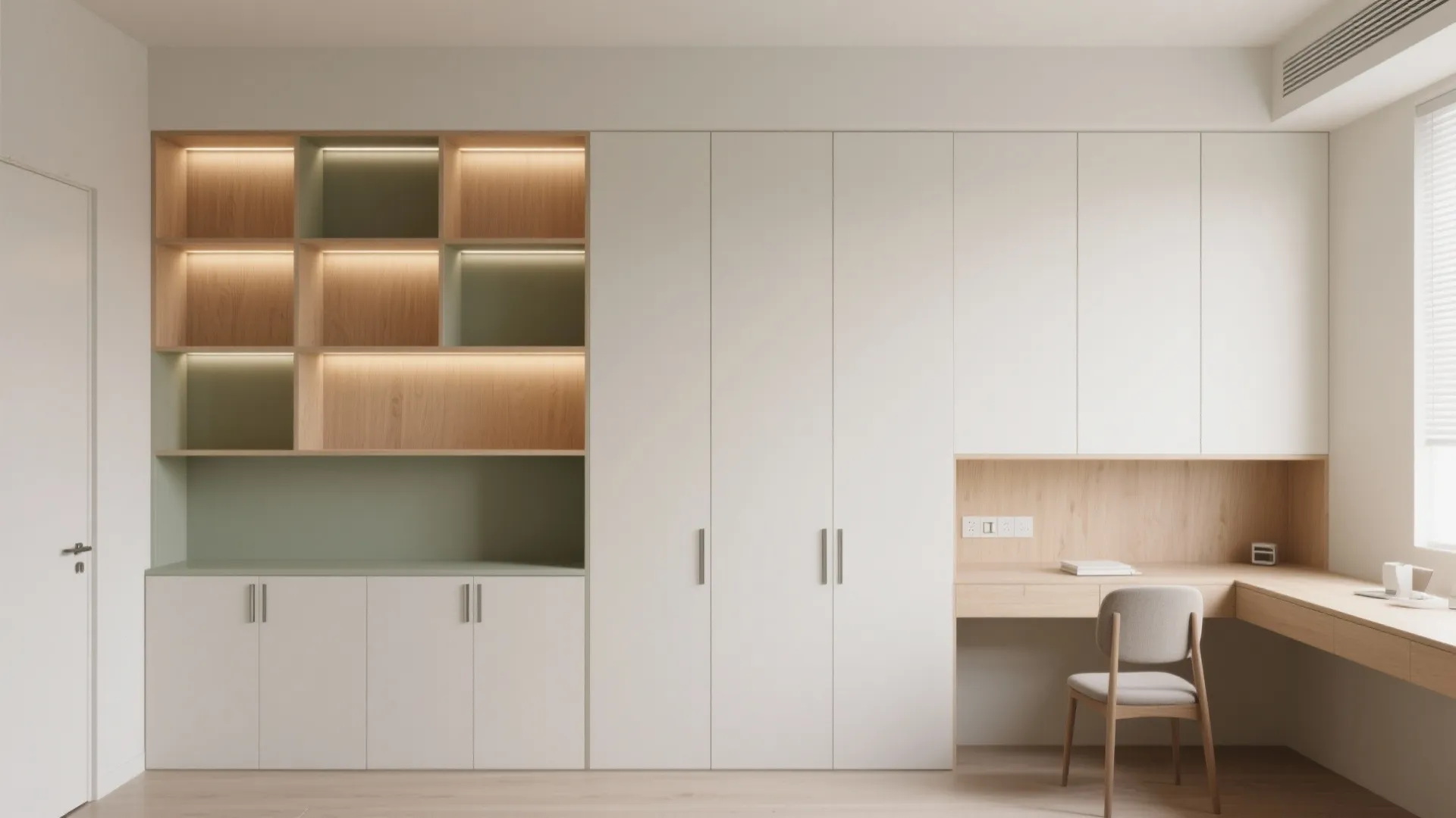 Minimalist Storage Wall That Clears Mental Clutter