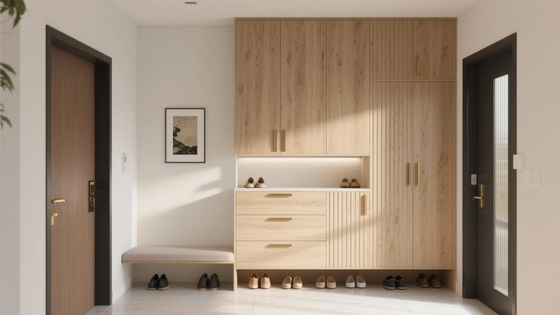 Minimalist Storage Wall That Doubles as a Gallery