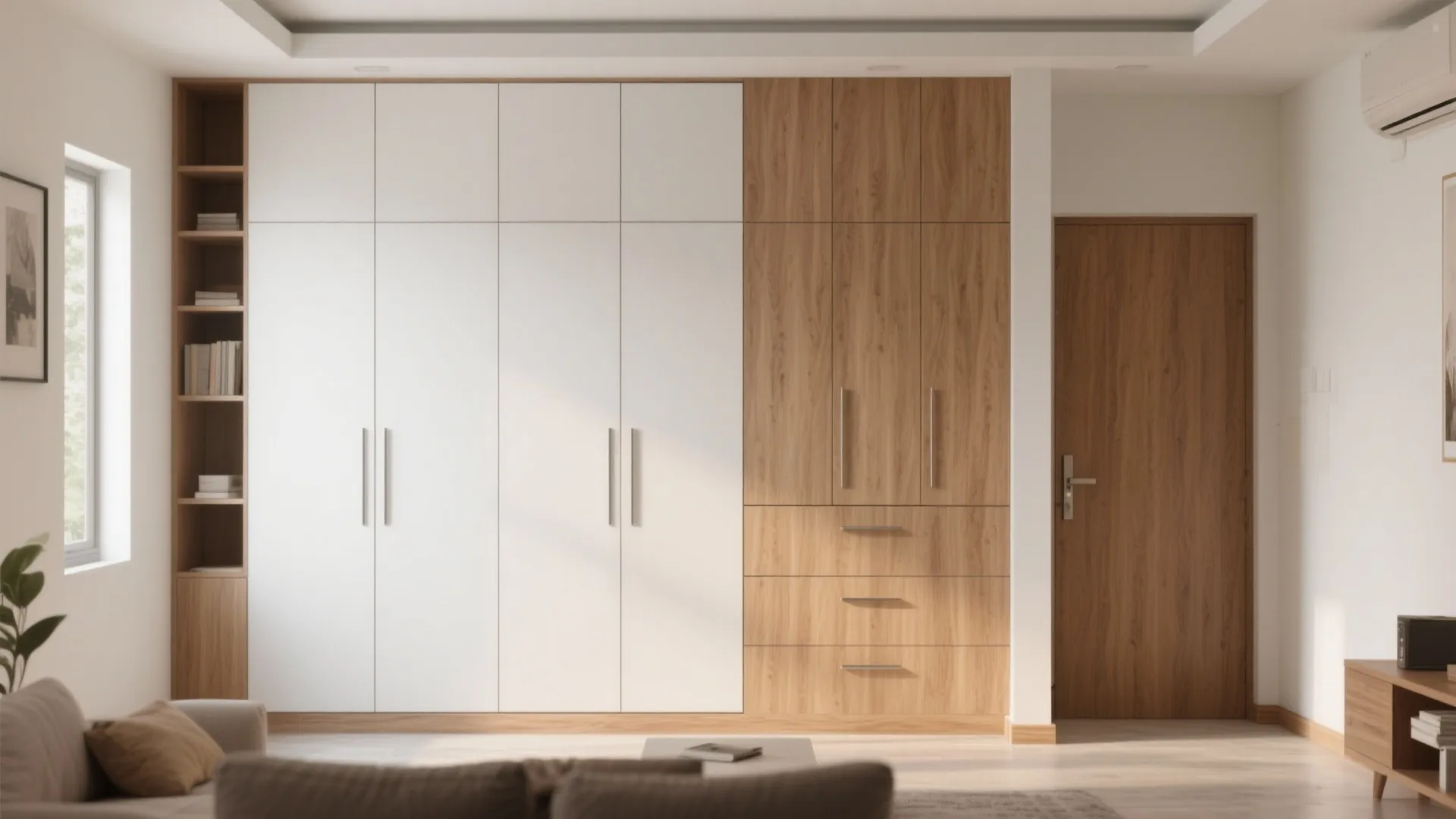 Wall-to-Wall Storage That Disappears