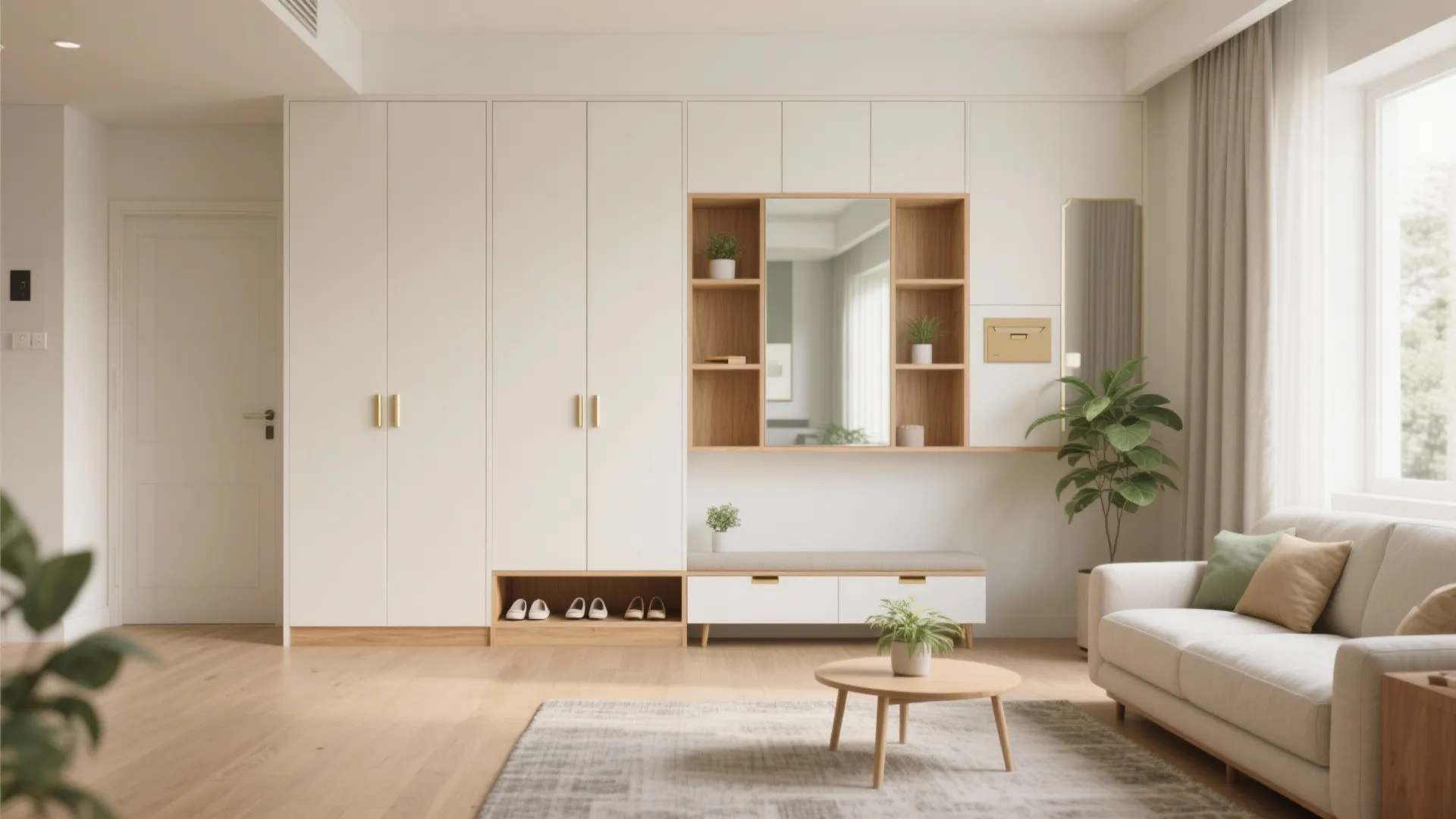 Minimalist storage that hides more than it shows